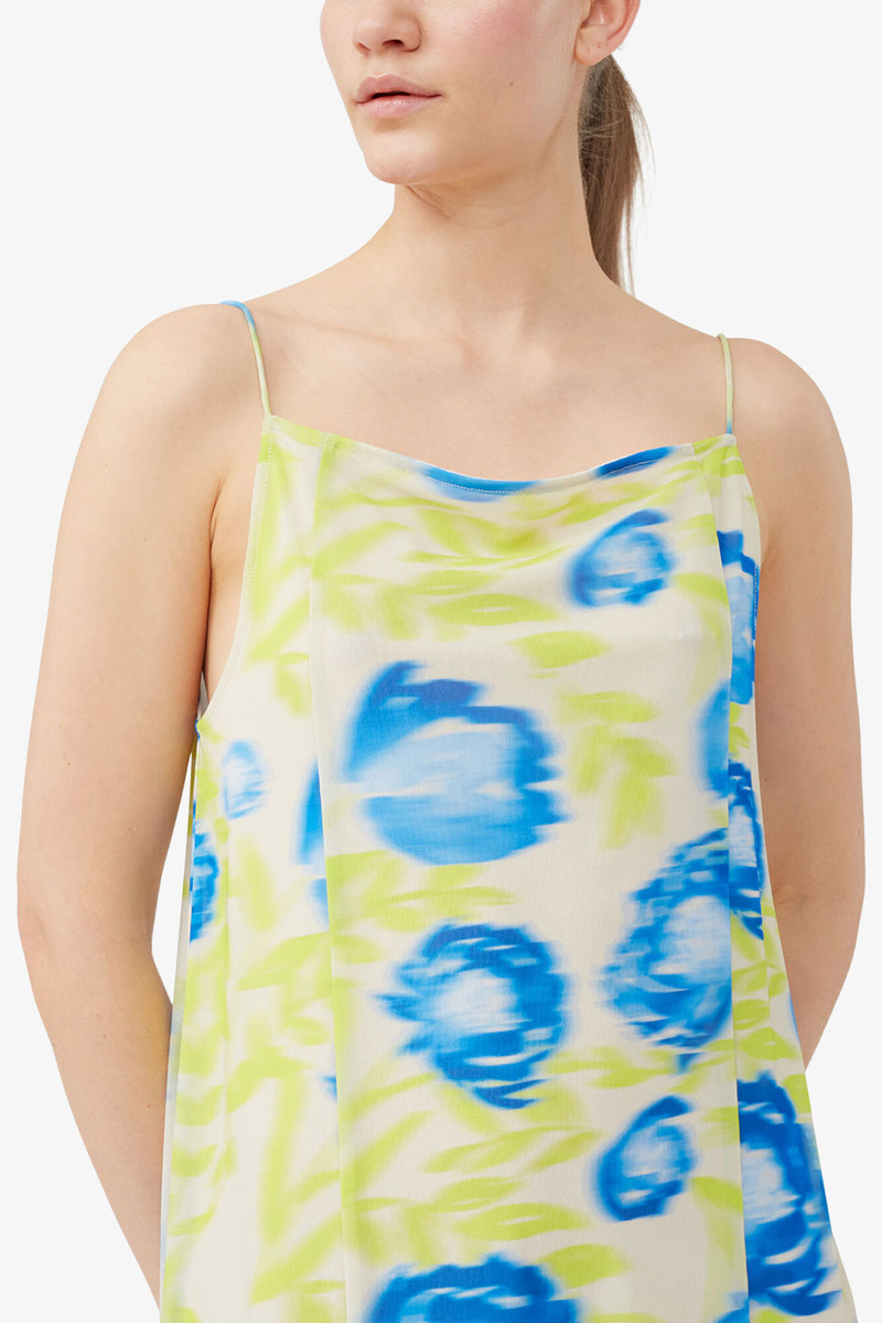 PRINTED MESH SLIP DRESS 6