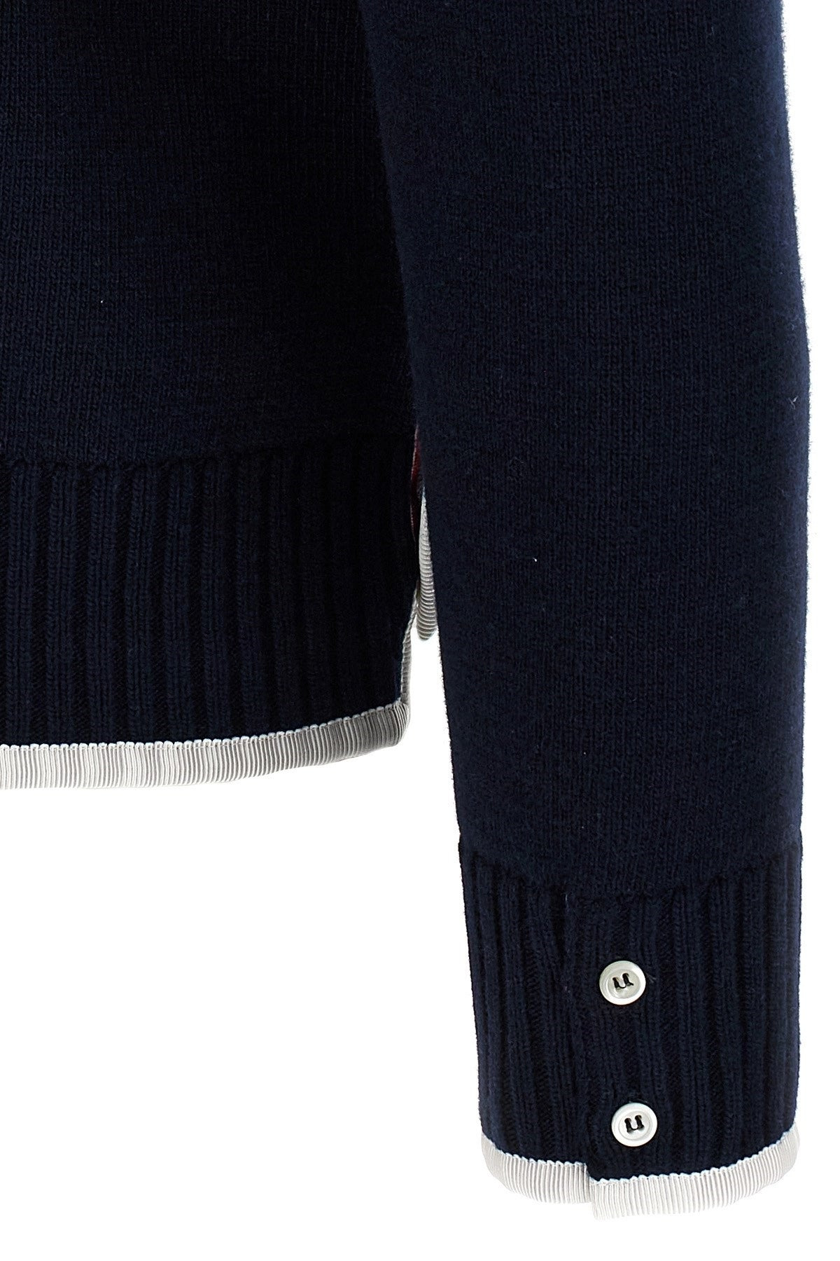 Thom Browne Men '4-Bar' Wool Cardigan - 4