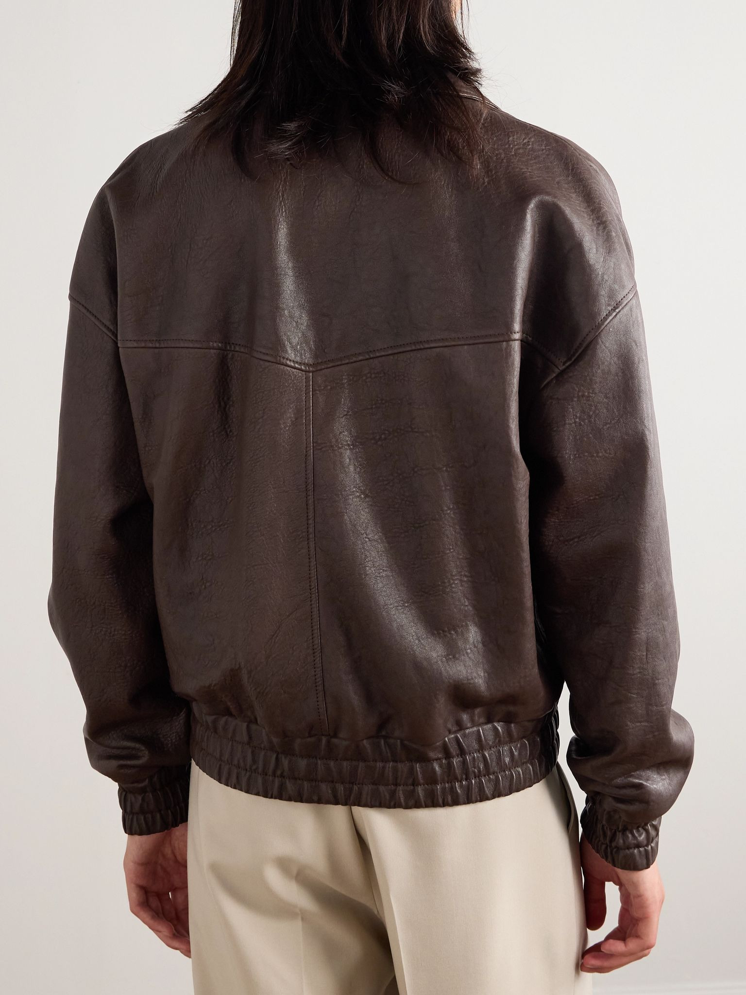 Leather Jacket Brown - 3