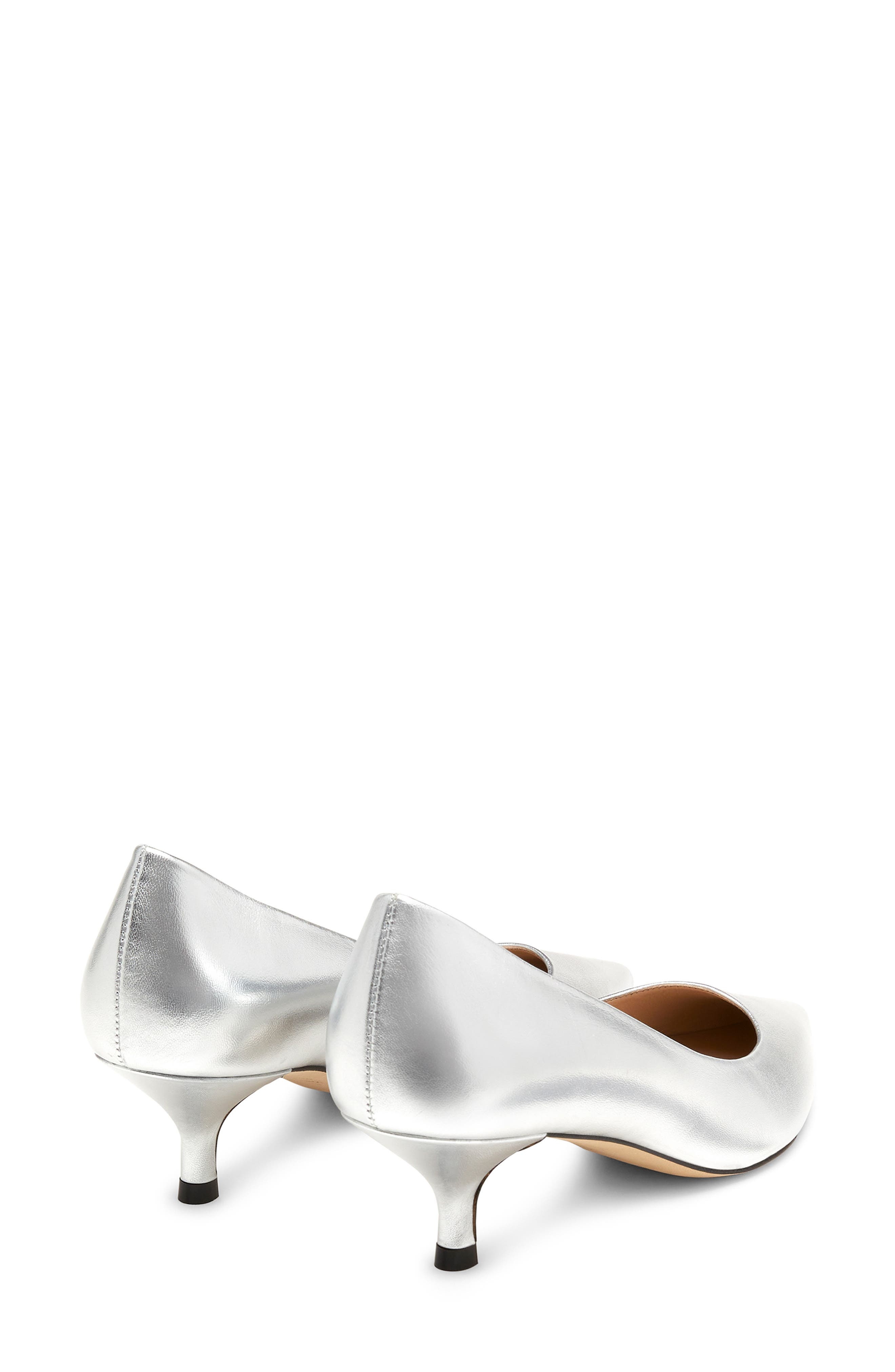 Stuart Weitzman Stuart Power 50 Pump in Silver at Nordstrom - 3