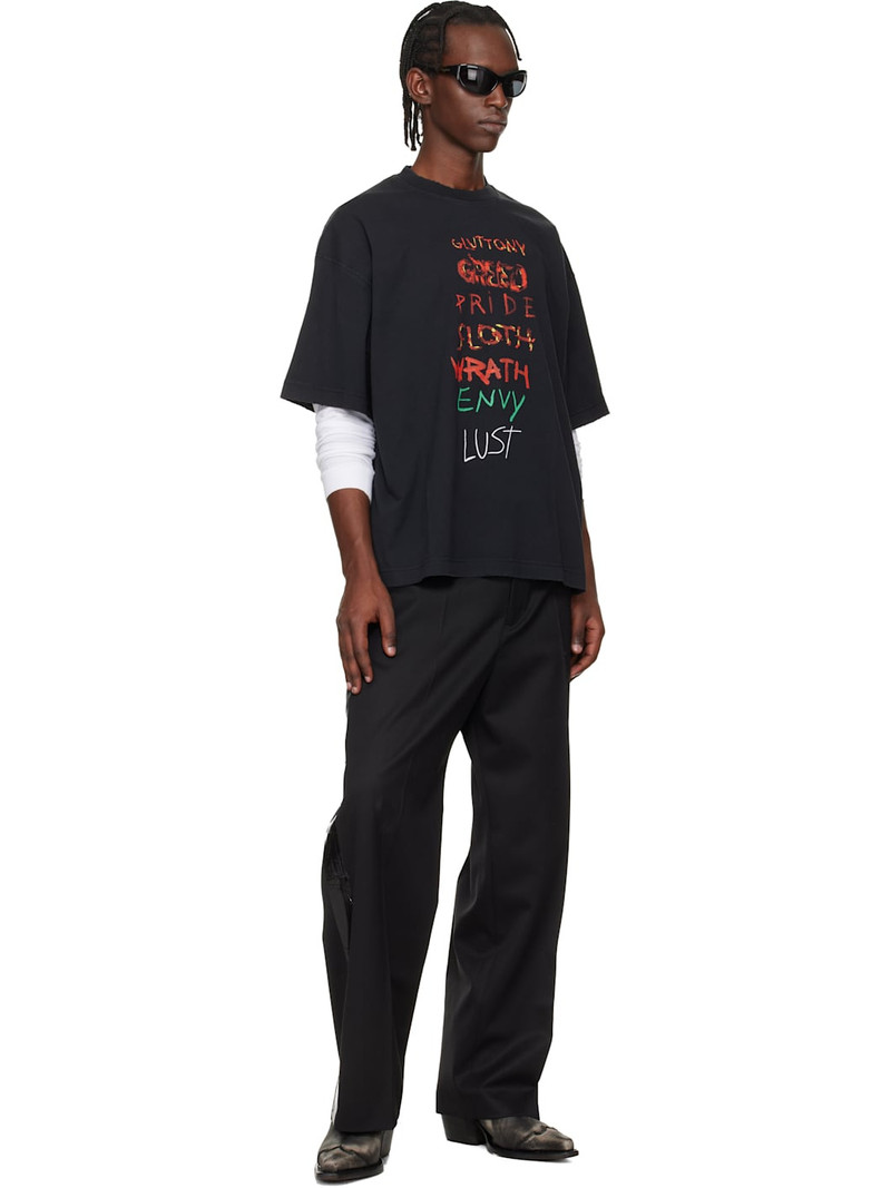 VETEMENTS Black 7 Sins T-shirt outlook