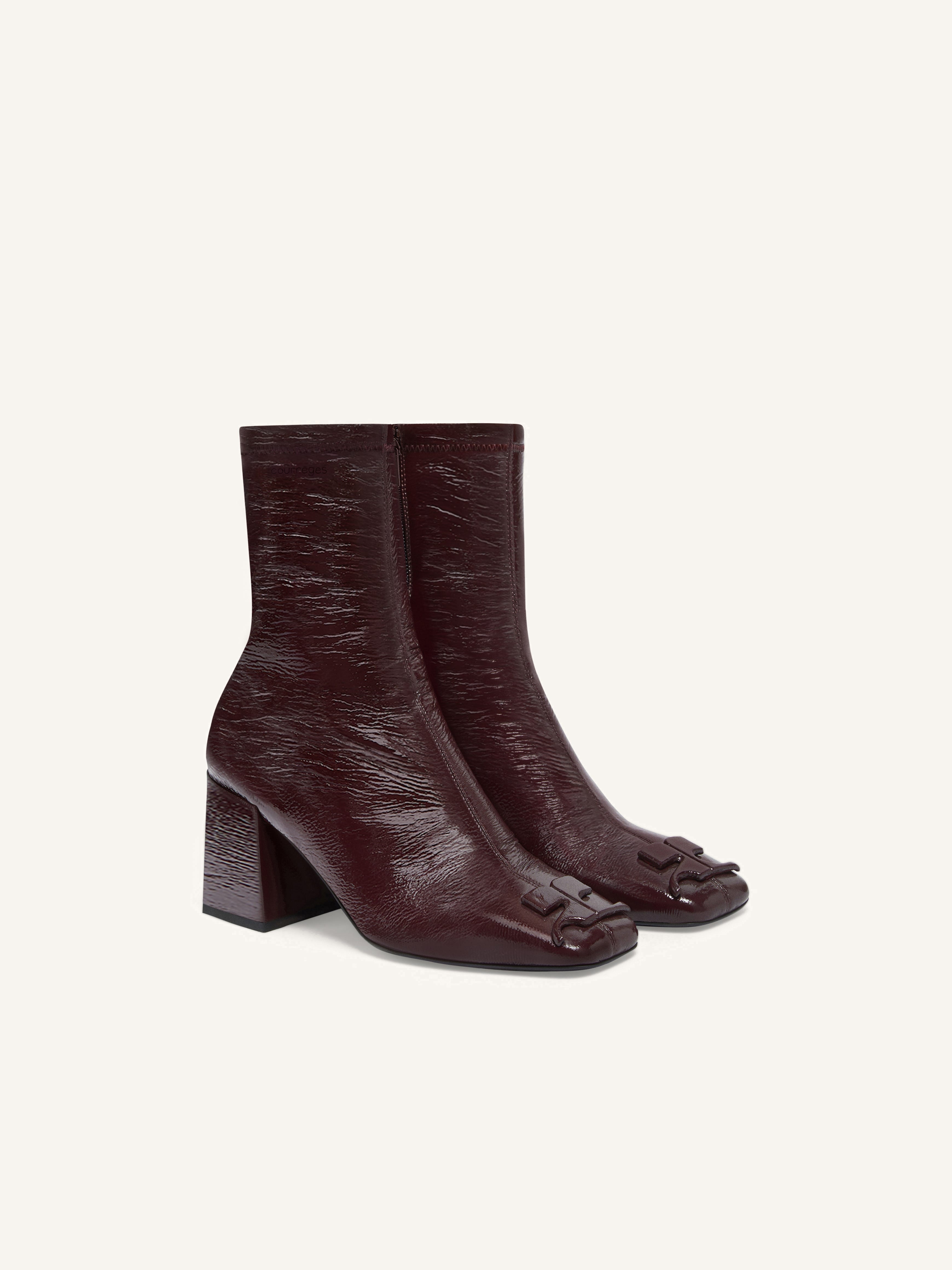 REEDITION VINYL ANKLE BOOTS - 2