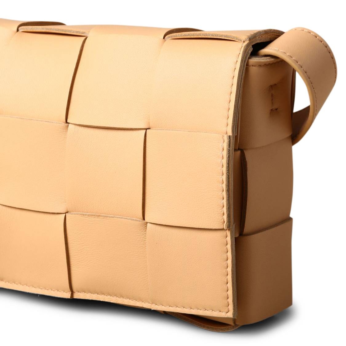 Bottega Veneta Cassette Shoulder Bag 'Almond/Gold' - 3