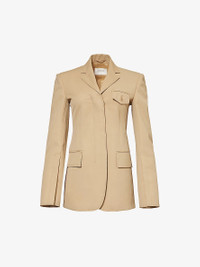 【送料&関税込】SportMax adurre Beige Cotton Blend Blazer Blazer Sportmax Adamo in beige wool