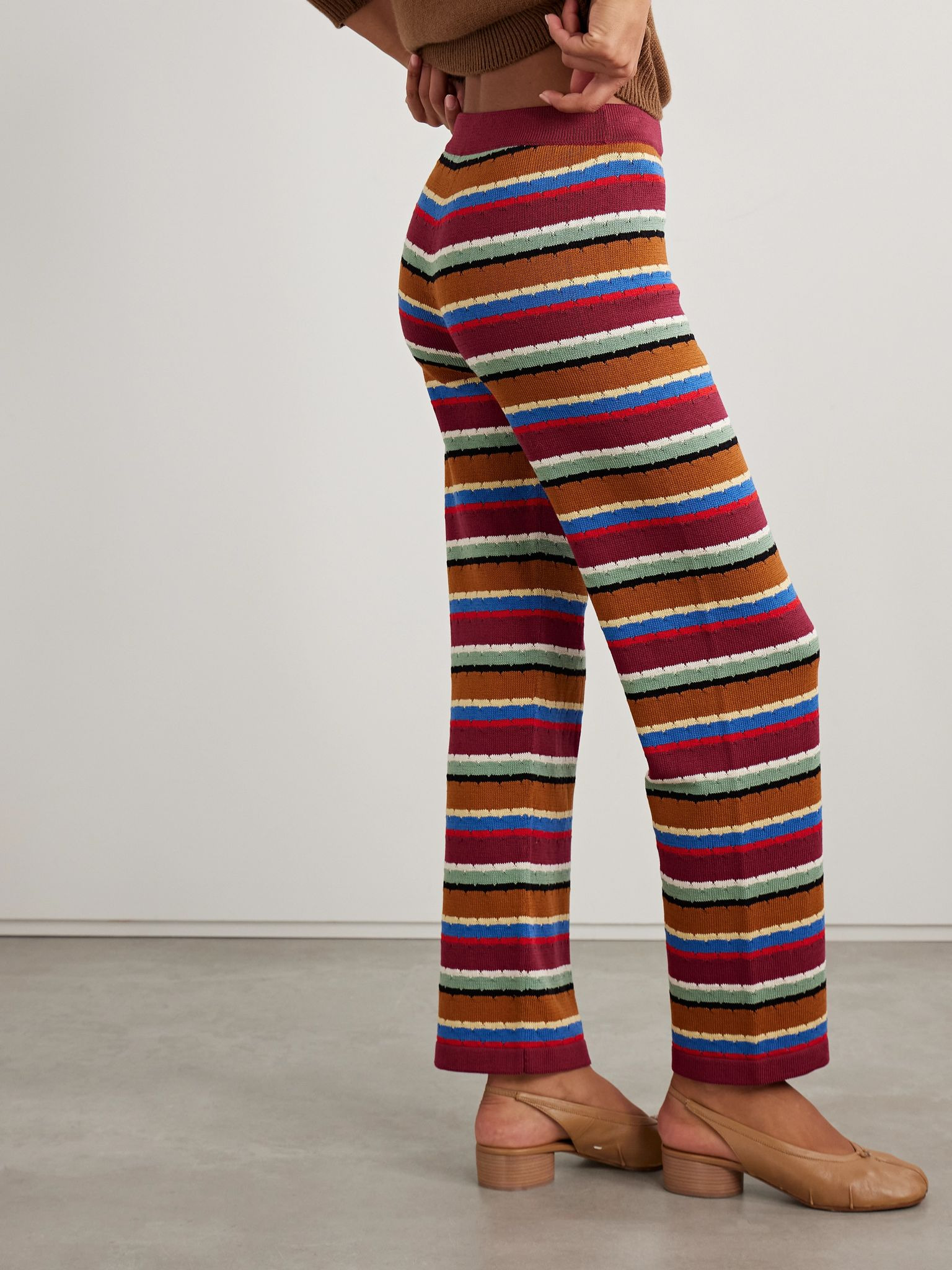 Starkey striped cotton straight-leg pants Multi - 3