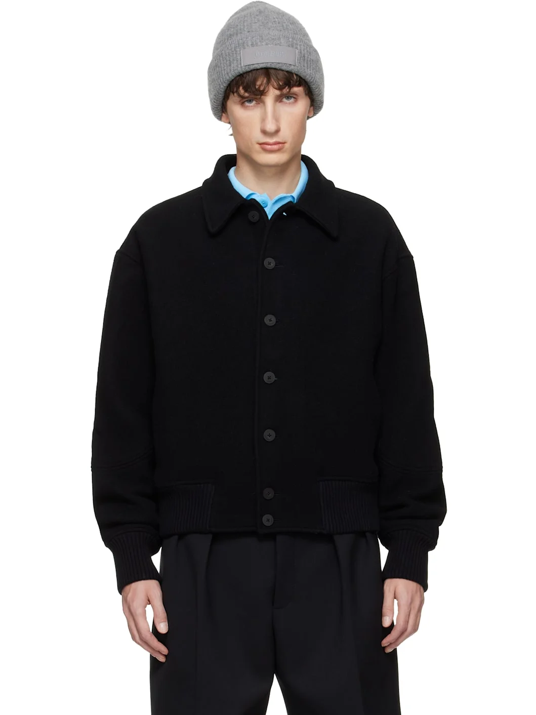 Black La Croisière 'The Feltro' Bomber Jacket - 1