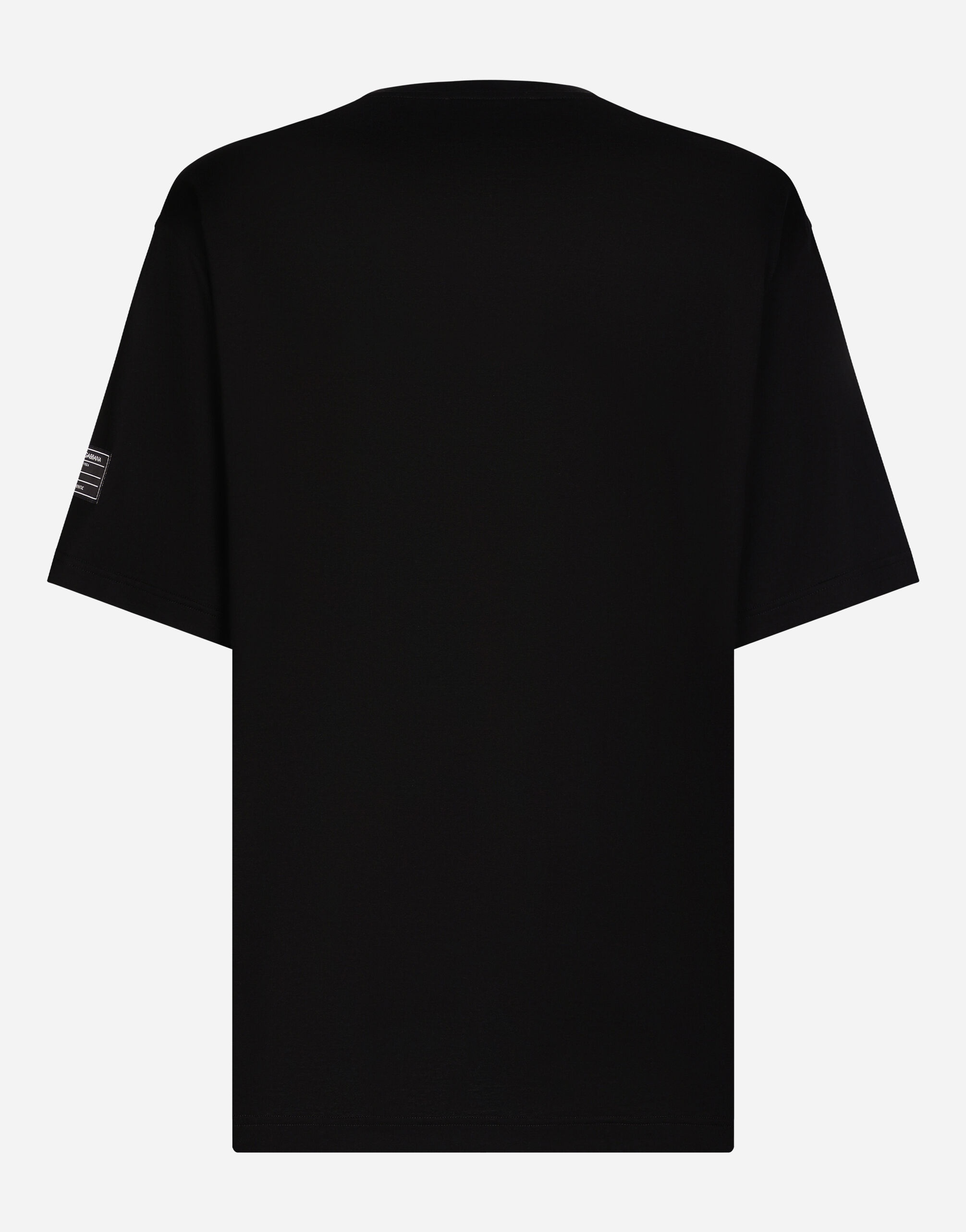 Short-sleeved T-shirt with vertical logo print - 2
