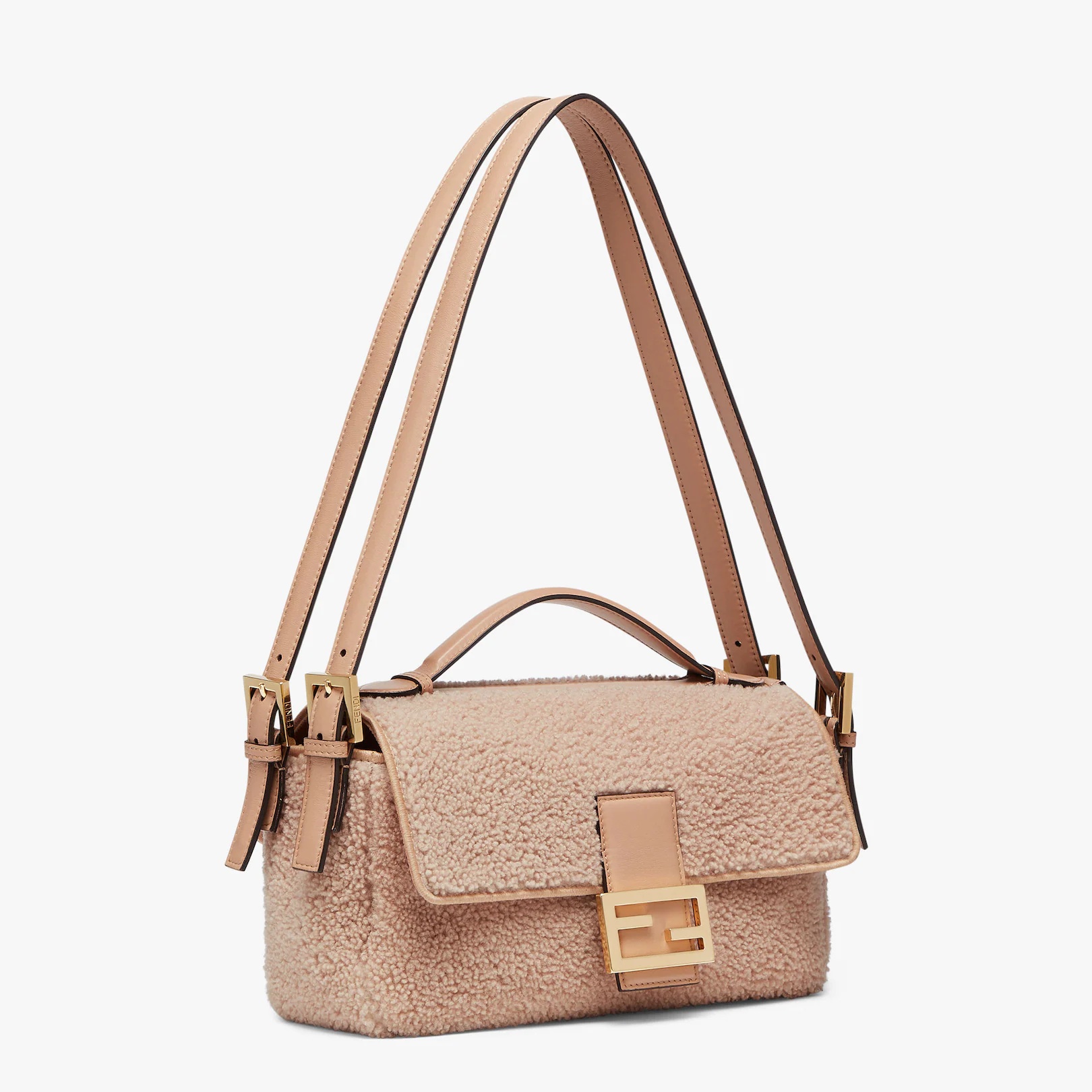 Pink sheepskin bag - 2