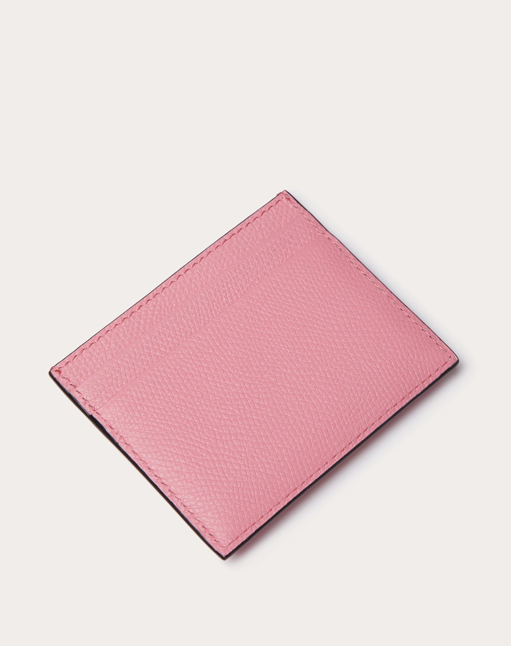 VLOGO SIGNATURE GRAINY CALFSKIN CARDHOLDER - 3