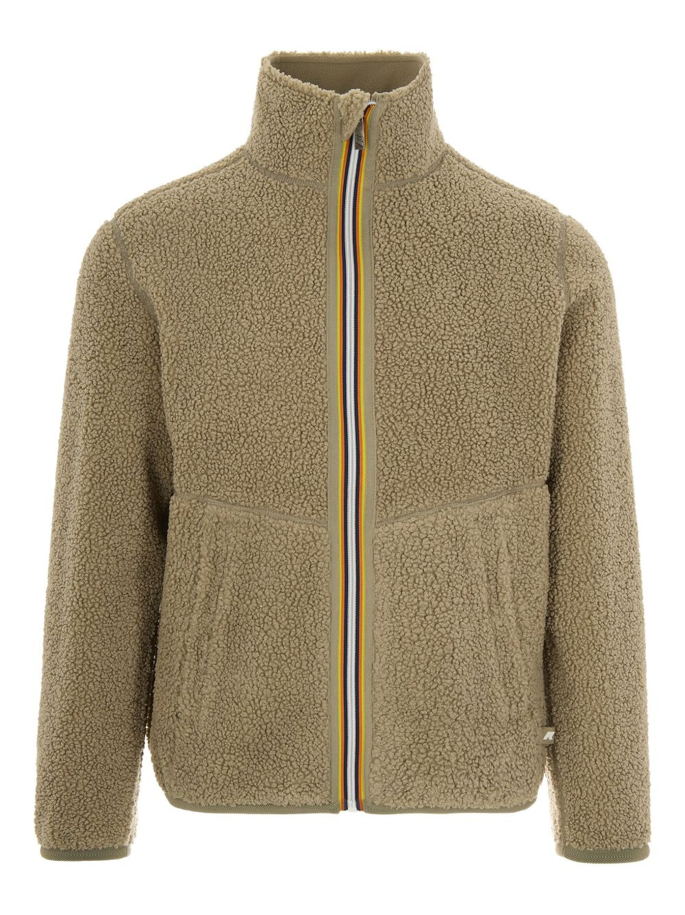 textured zip-up jacket - 1