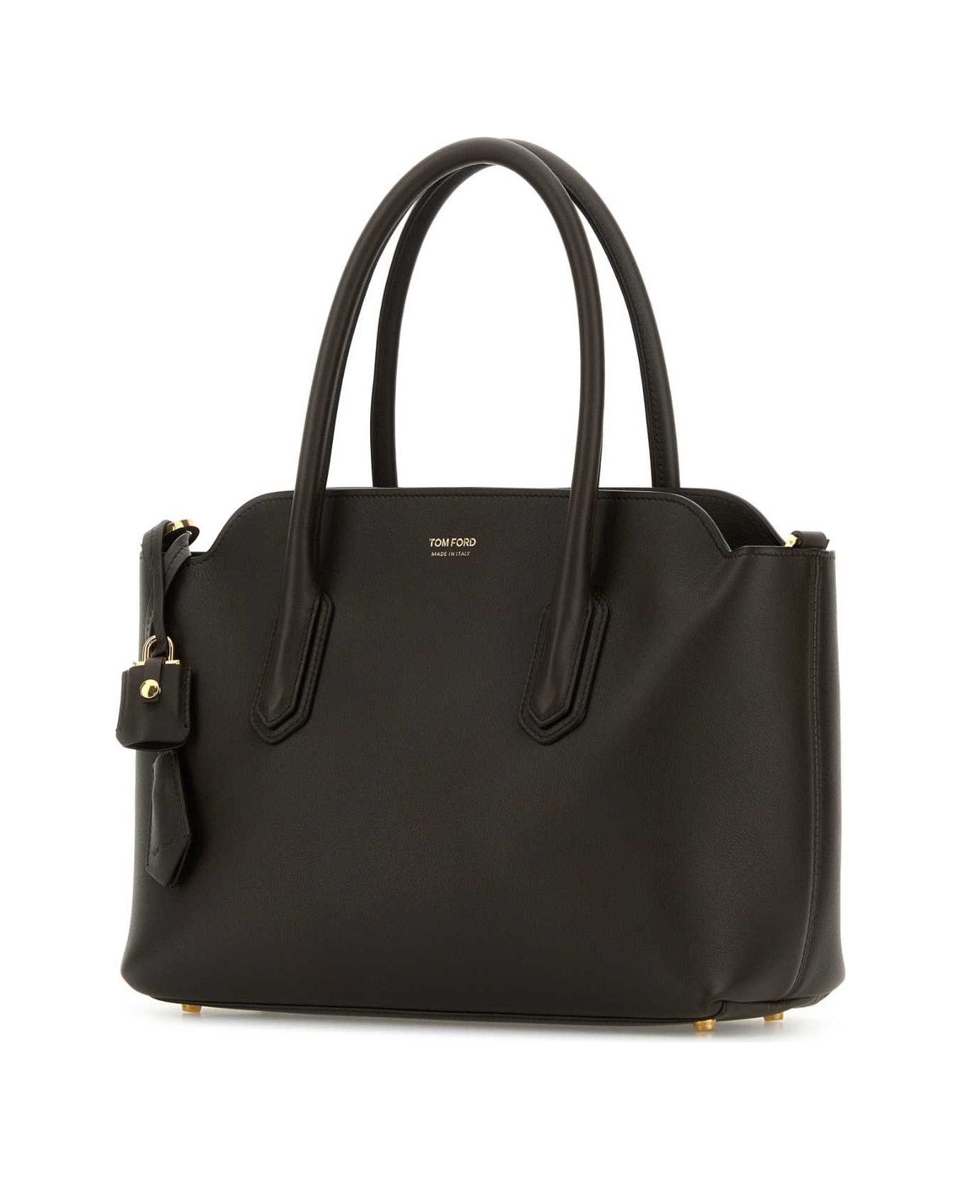 Chocolate Leather Handbag - 2