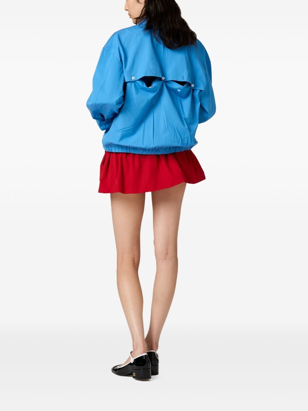 poplin mini skirt - 3