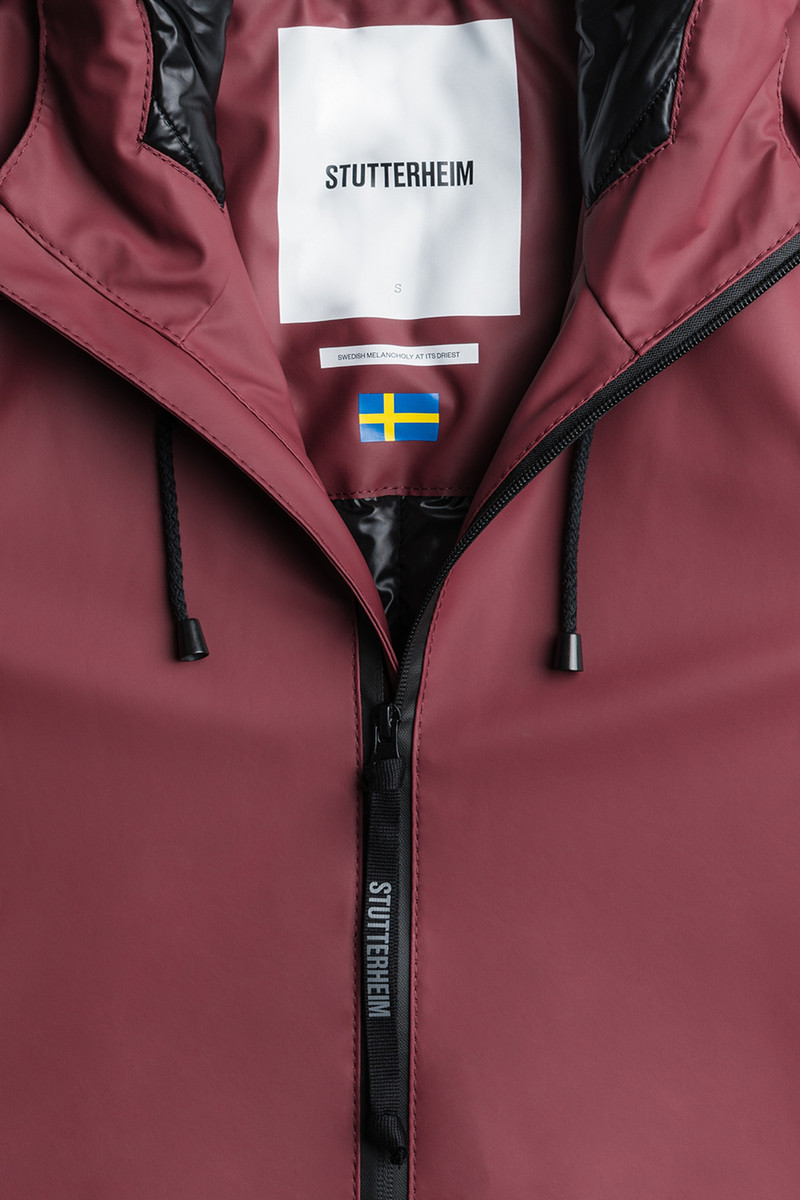 Mosebacke Long Winter Jacket Burgundy 1