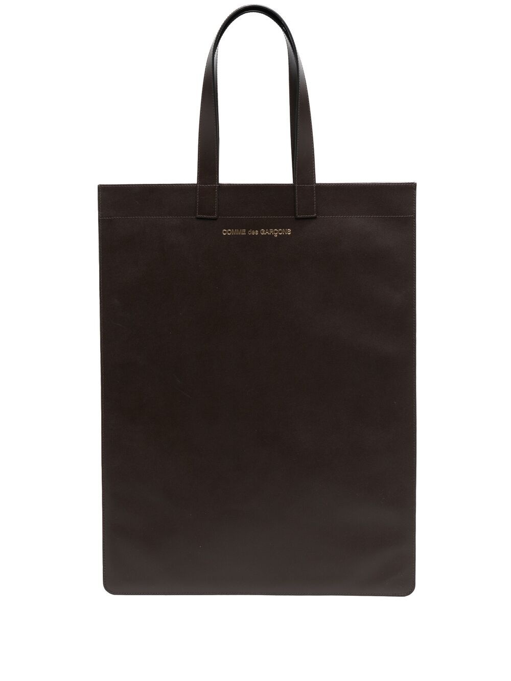 classic leather tote bag - 1