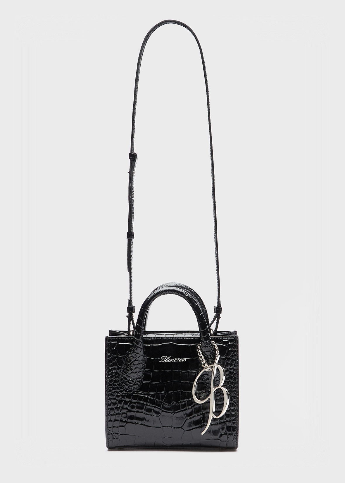 MINI HANDBAG IN CROCODILE-EFFECT PRINT LEATHER - 1