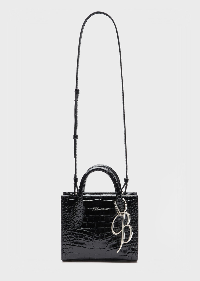 MINI HANDBAG IN CROCODILE-EFFECT PRINT LEATHER 1
