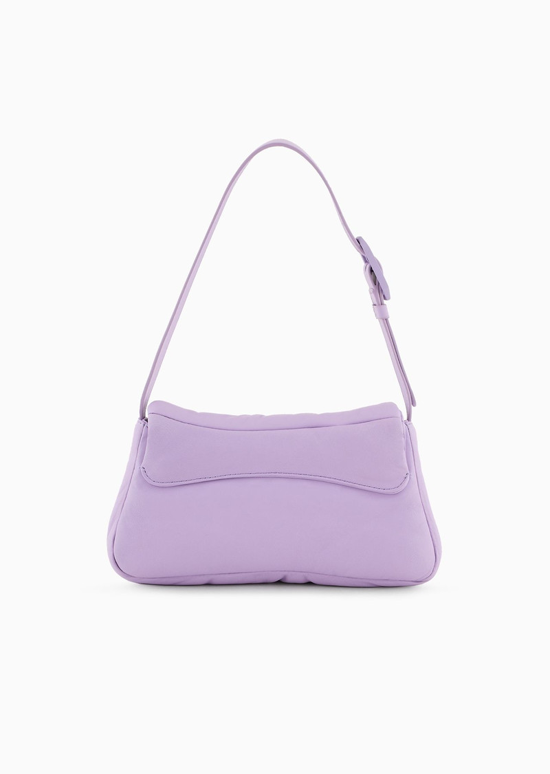 Baguette shoulder bag in puffy nappa leather 3