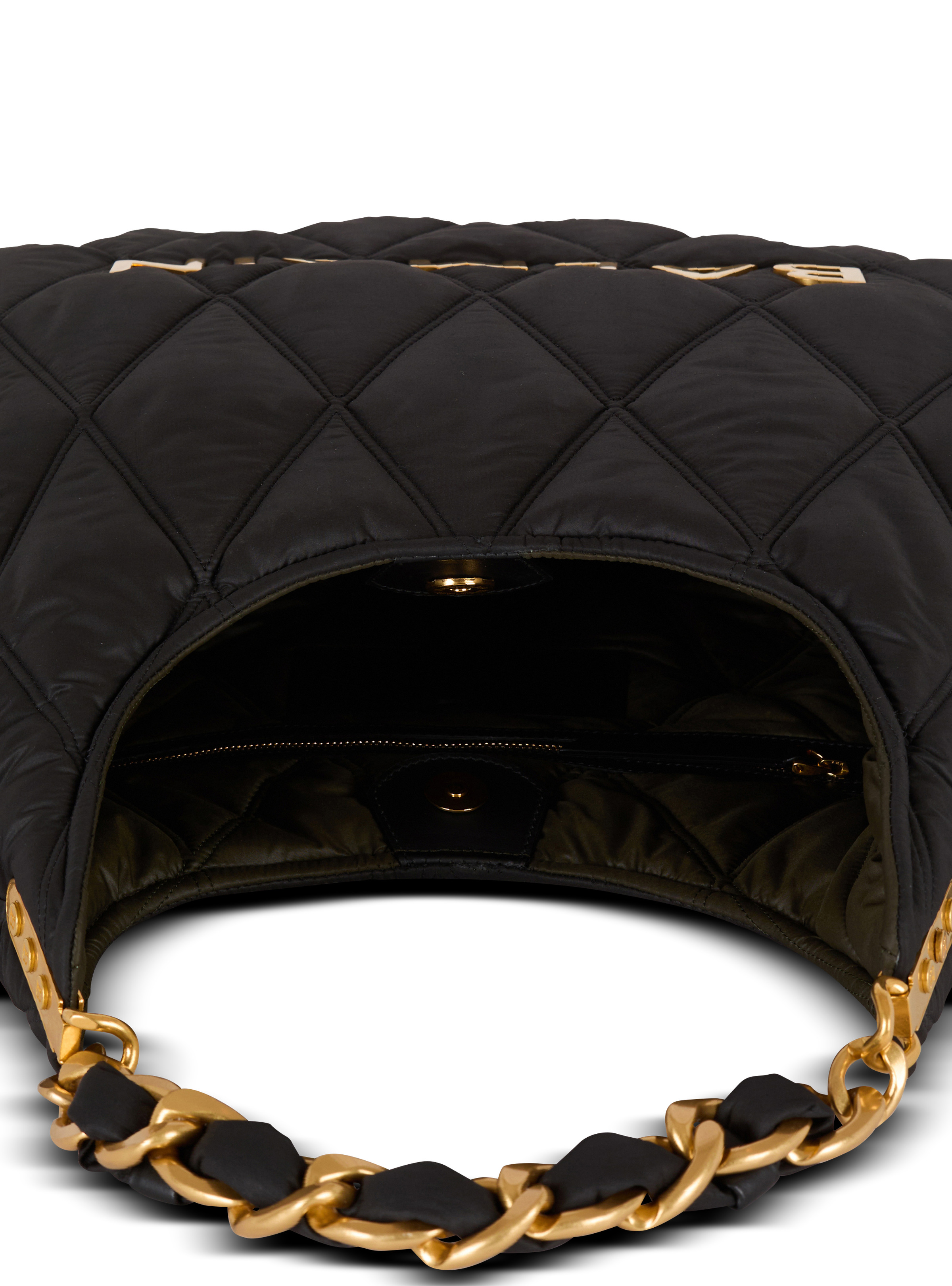 Large 1945 Hobo bag in diamond-quilted nylon - 6