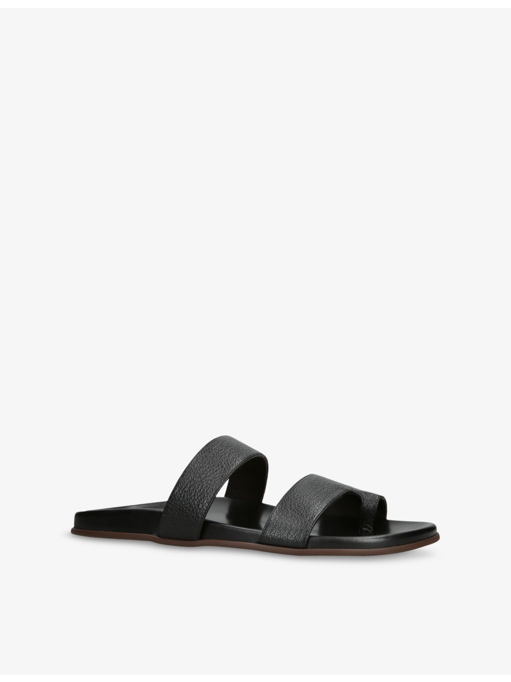 Hugh Leather Flat Sandals - 3