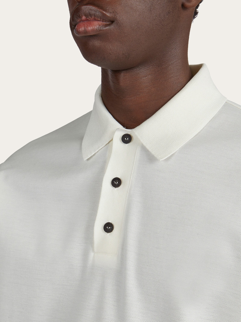 Jersey piquet long sleeved polo 4