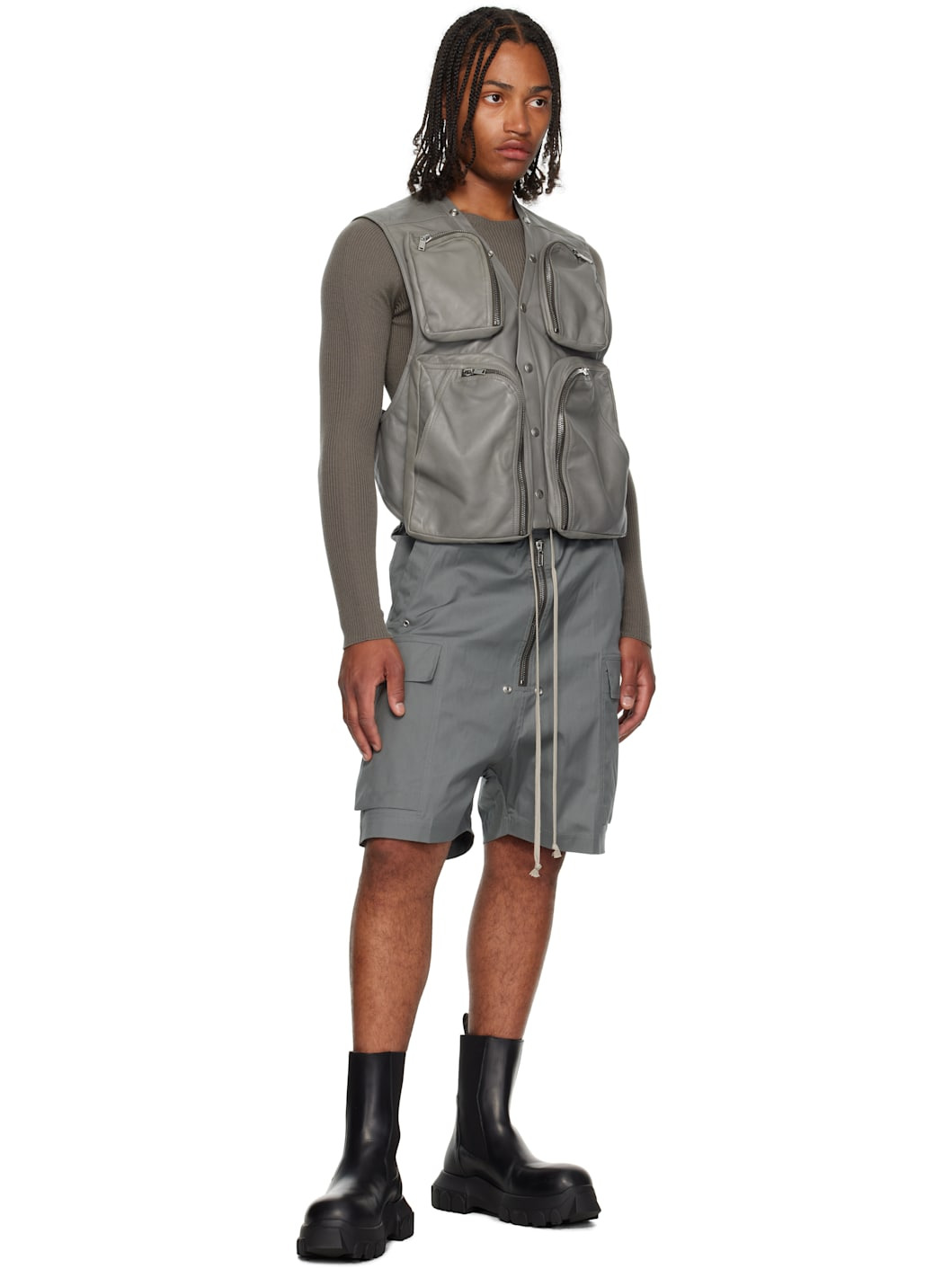 Gray Concordians Cargo Vest - 4