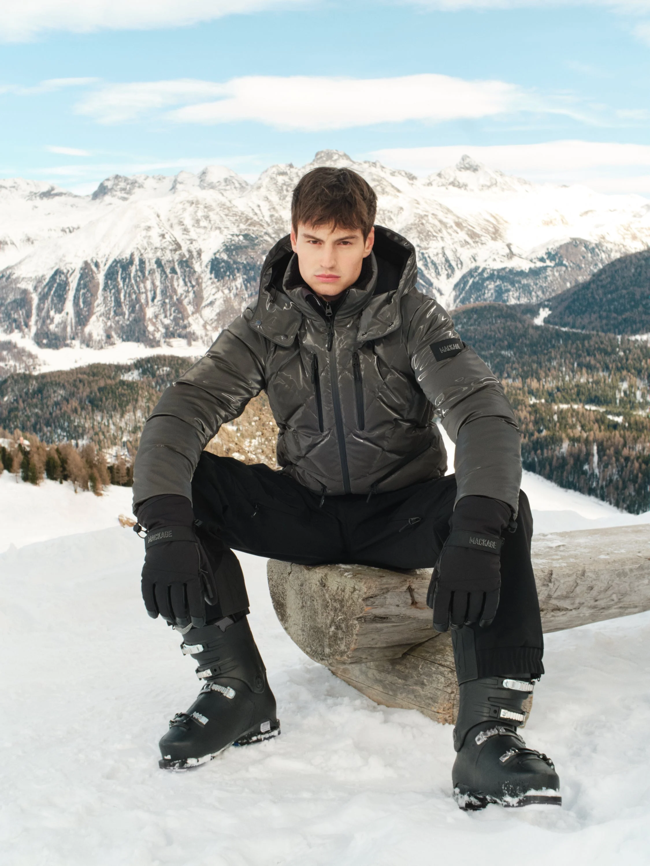 CILLIAN-GLO High-Gloss Down Ski Jacket - 1