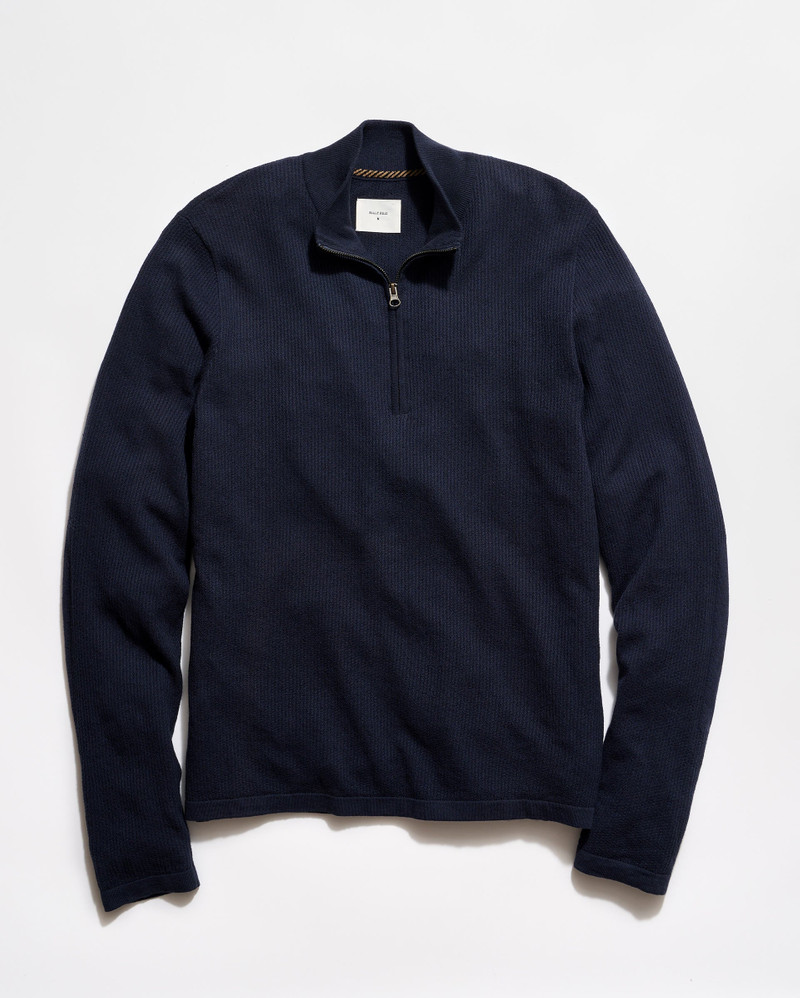 Fine Gauge Textured Half Zip 1
