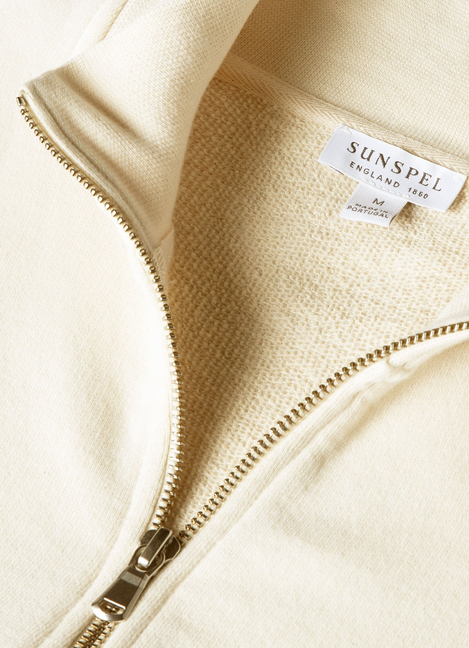 Undyed Half Zip Loopback Sweatshirt - 4