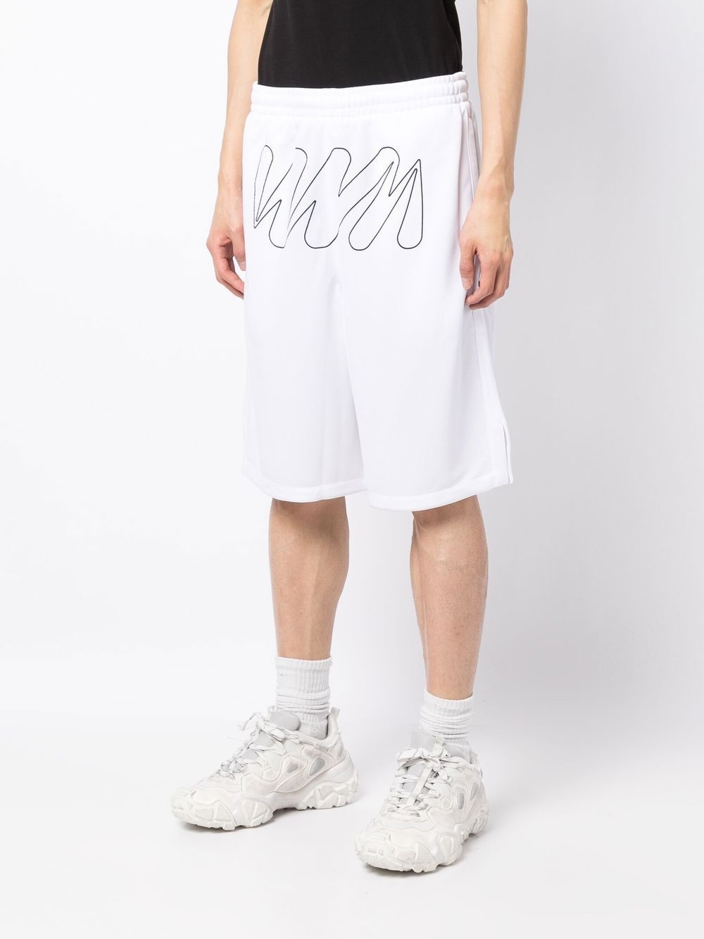Wave Outl Diagonal mesh shorts - 3