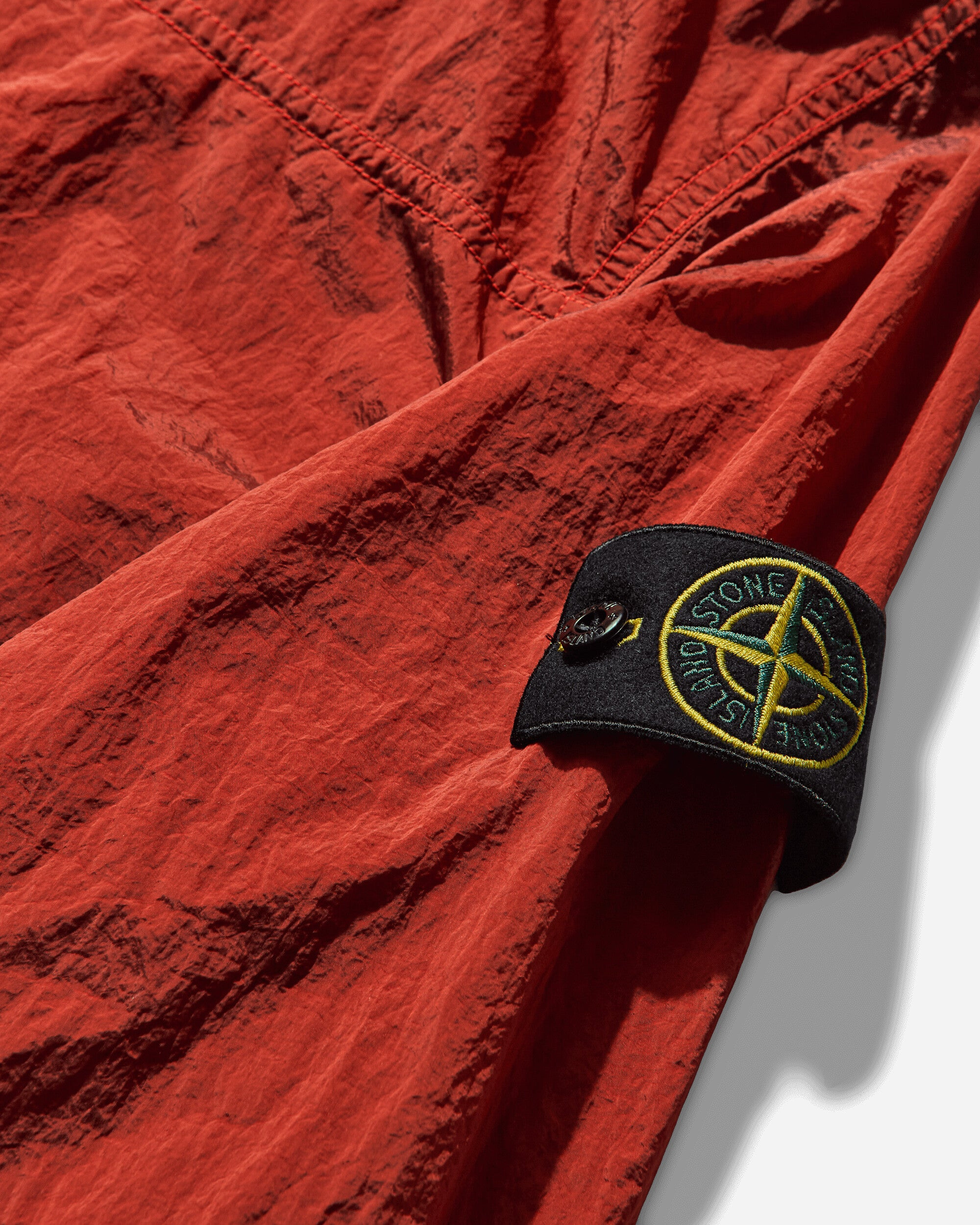 Men's Nylon Metal Overshirt Scarlet Red - 3