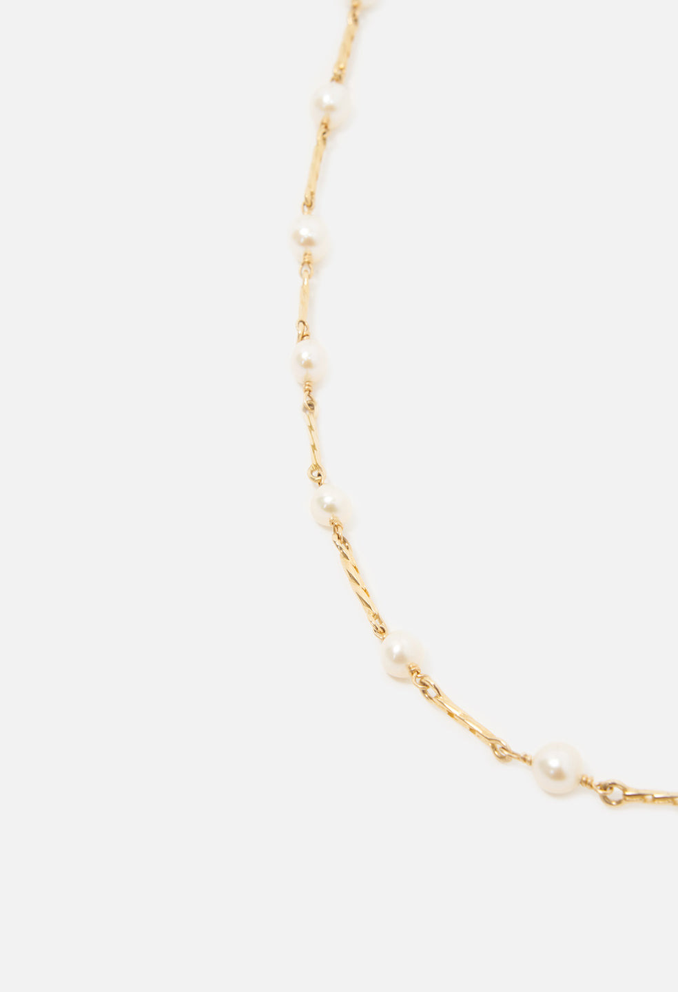 JOHN ELLIOTT X M.A.R.S TWIST LINK X PEARL NECKLACE - 4
