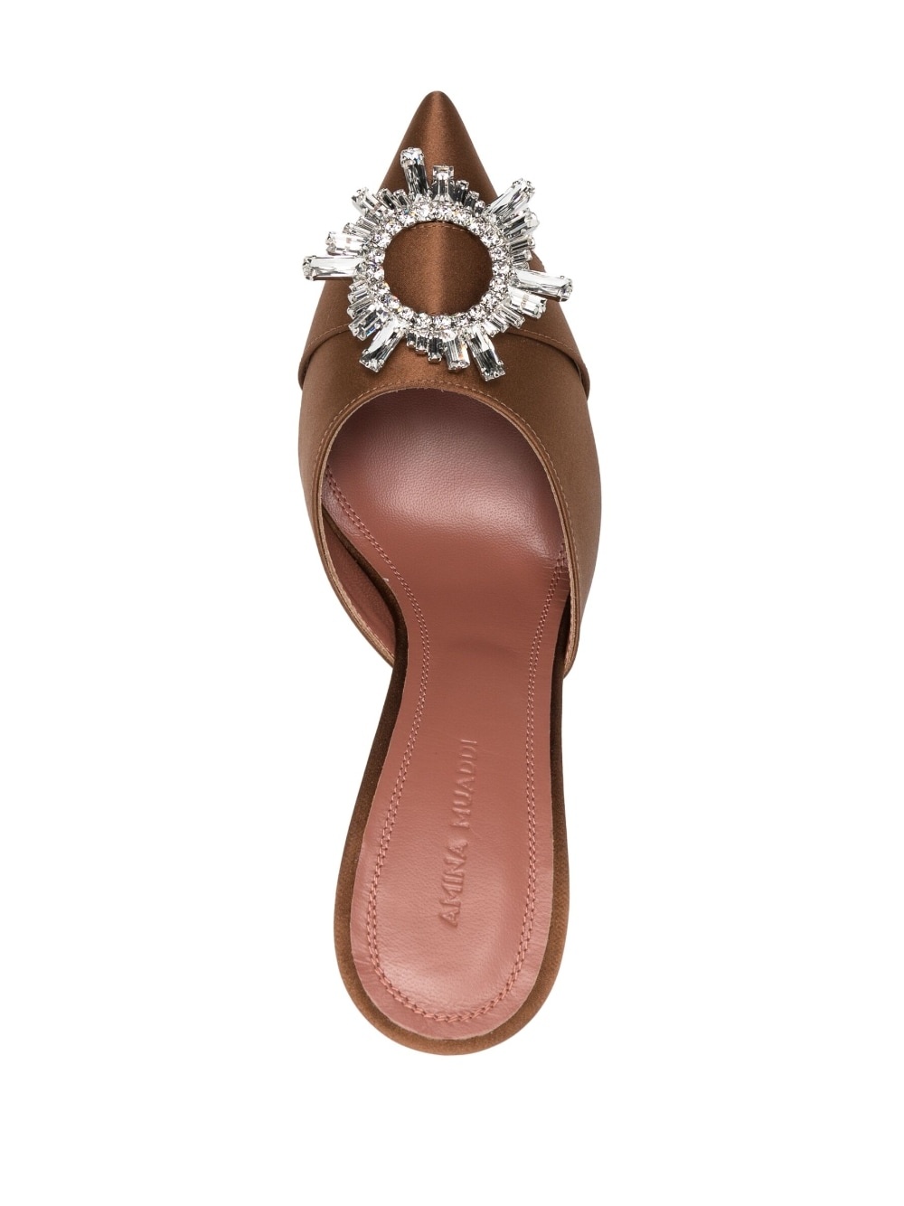 Begum 95mm satin mules - 4