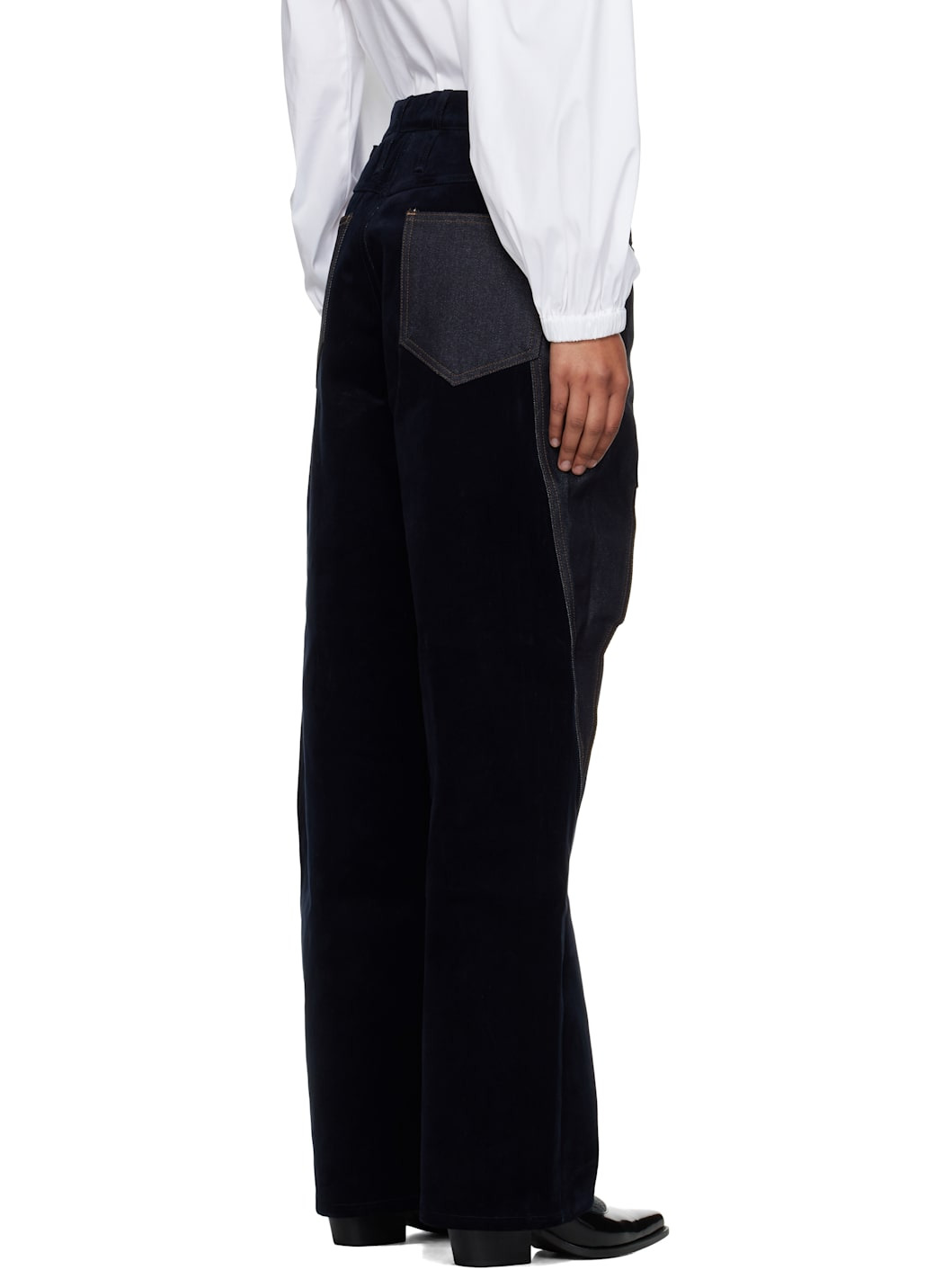 Navy Zoe Wrap Jeans - 3