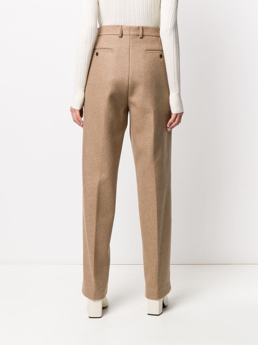 wide-leg tailored trousers - 4