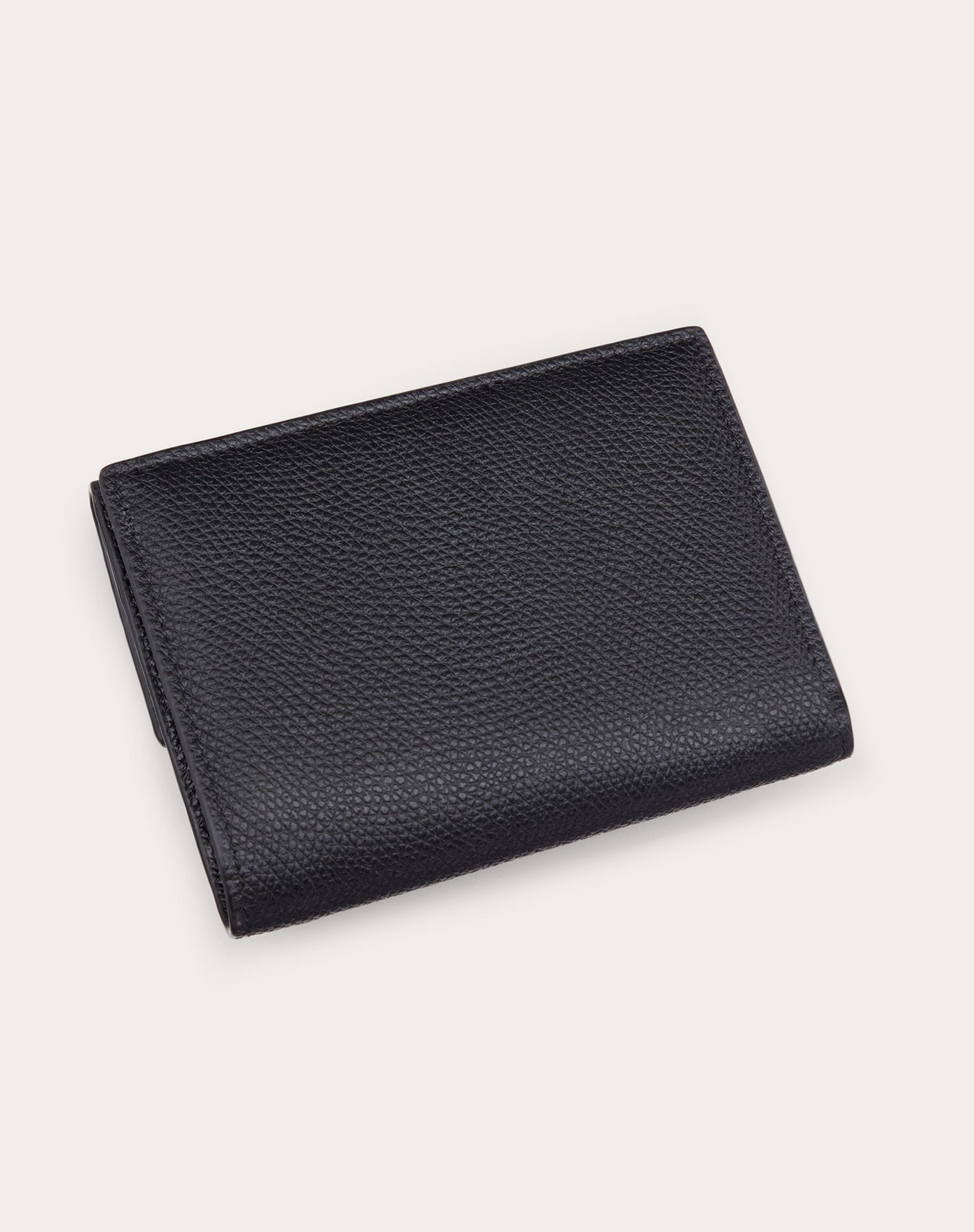 COMPACT VSLING GRAINY CALFSKIN WALLET - 3