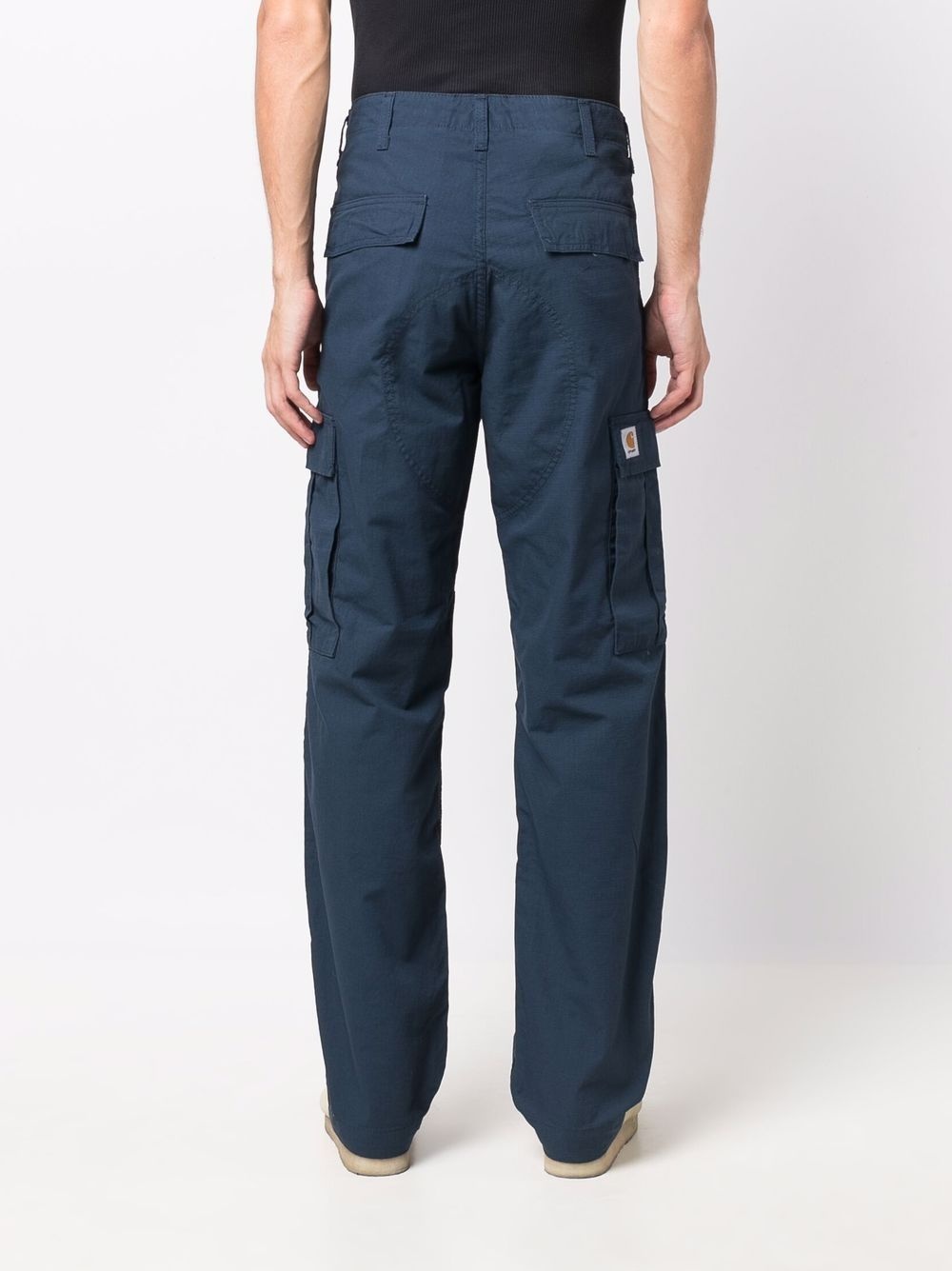 straight-leg cargo trousers - 4