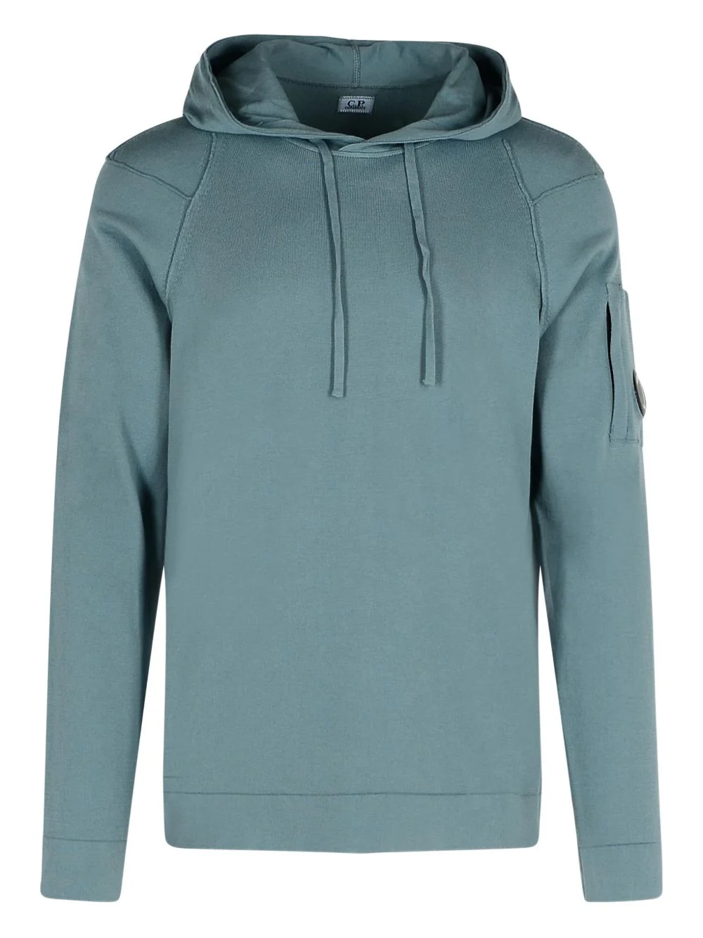 sleeve-pocket drawstring hoodie - 1