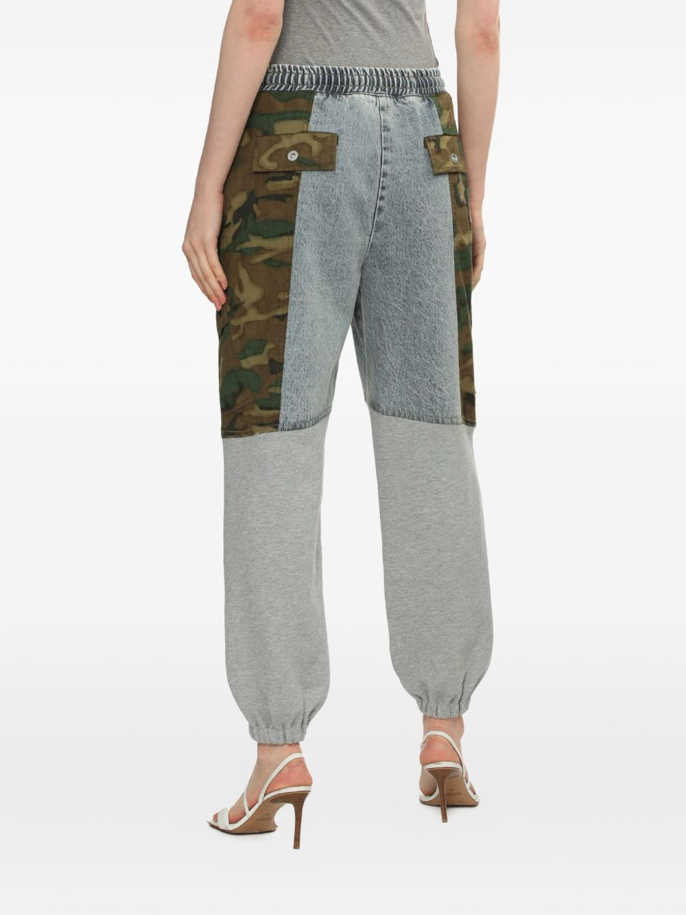 camouflage-panel jeans - 3