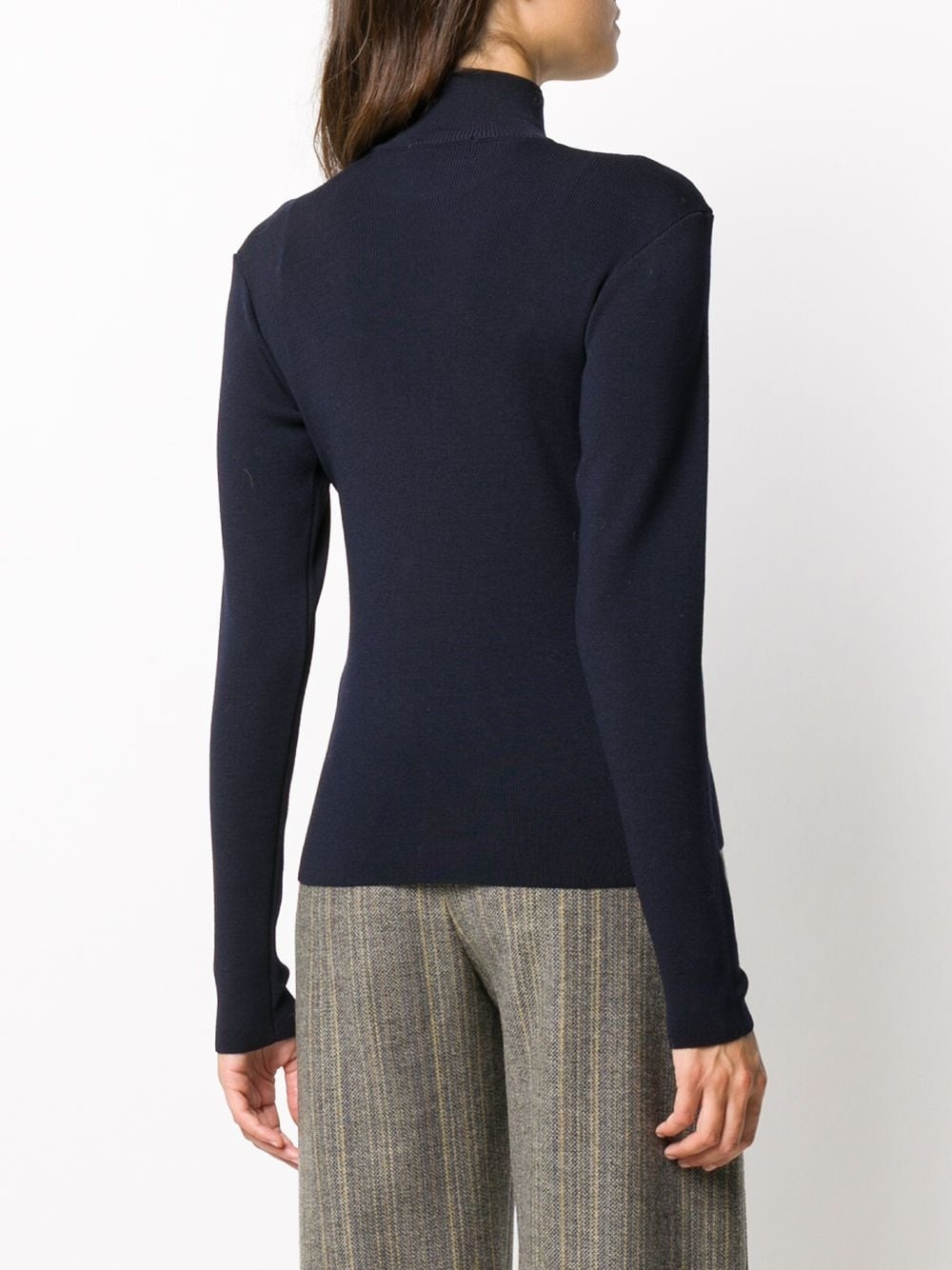 roll neck wool jumper - 4