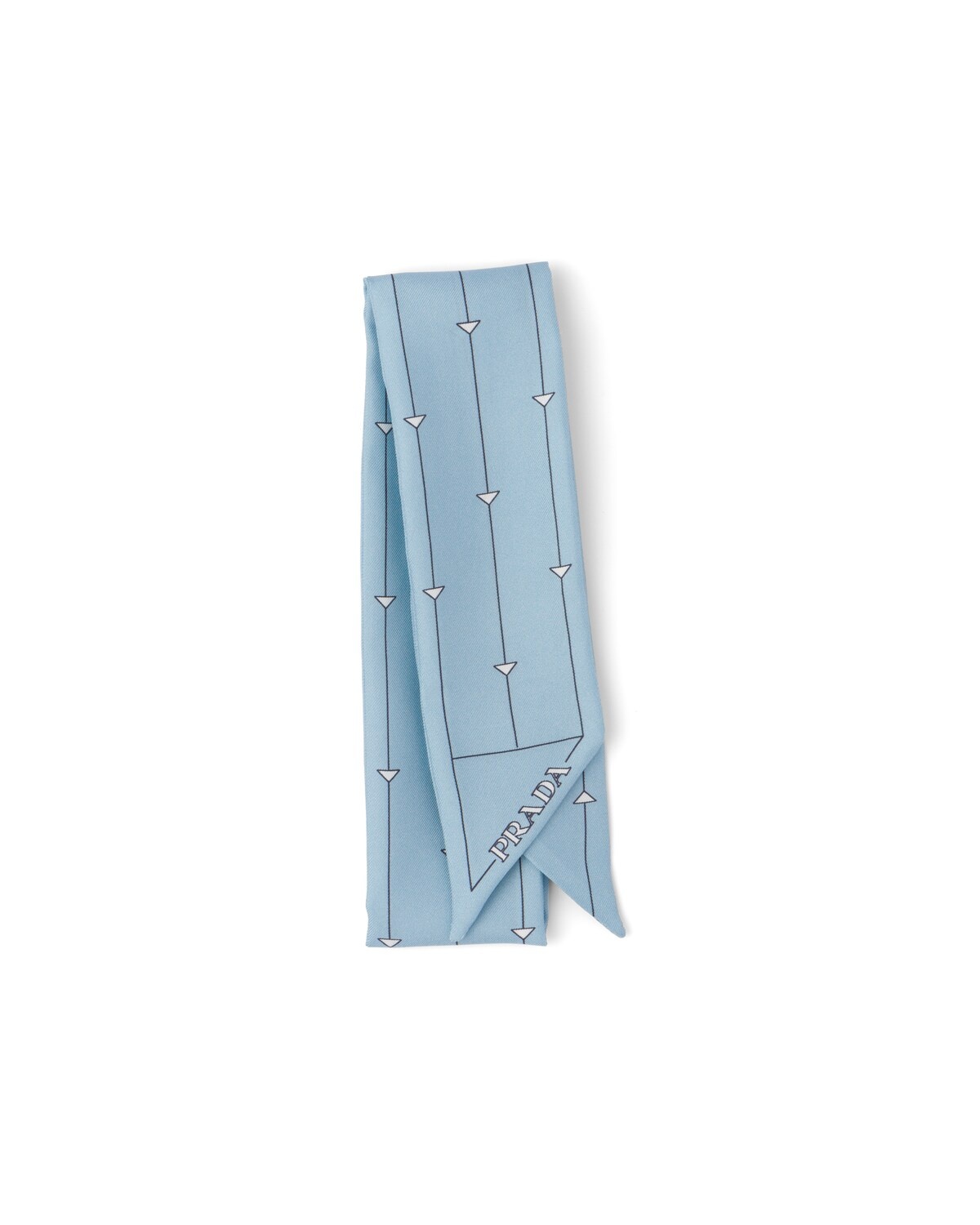 Printed twill scarf - 1