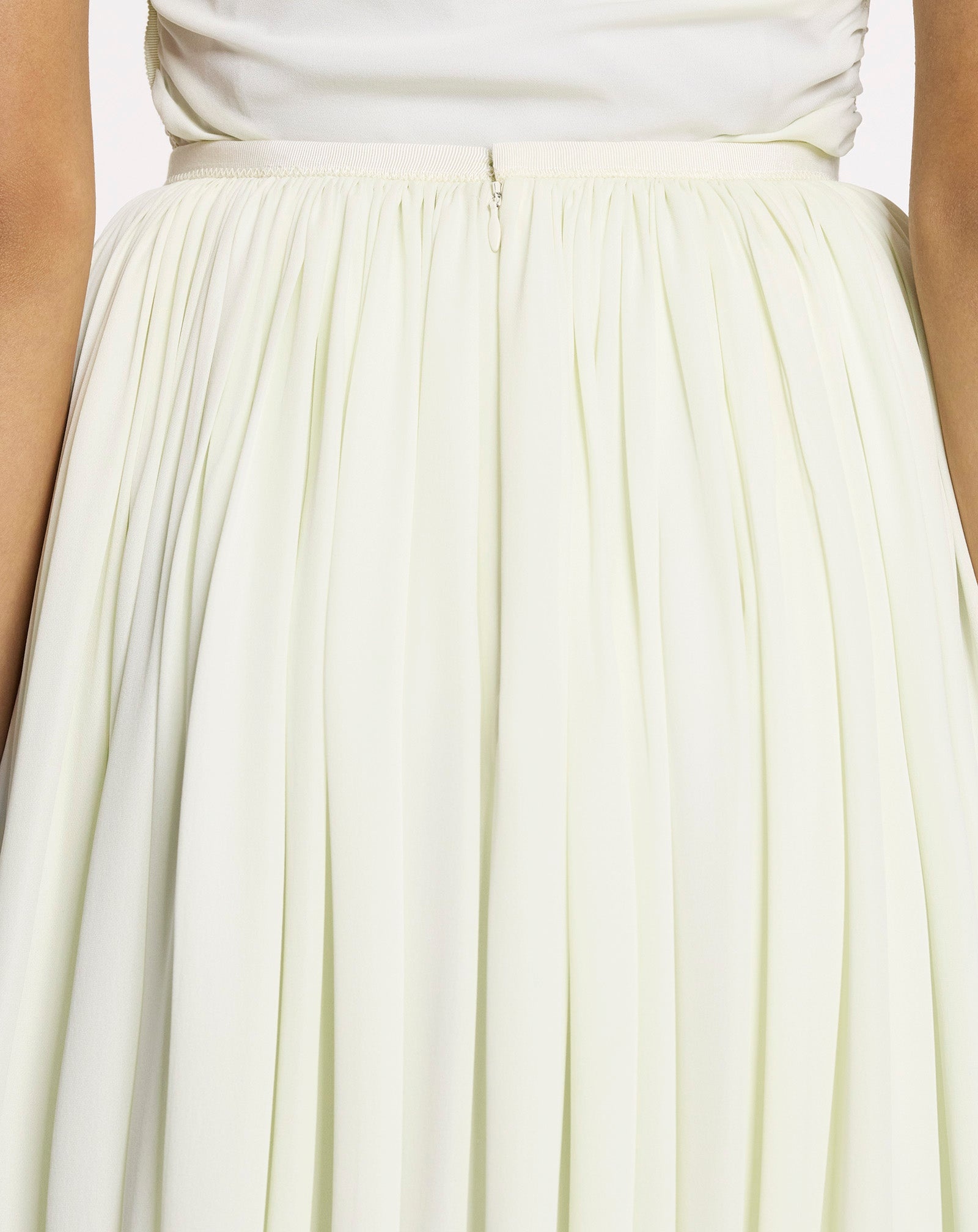 MAXI SKIRT IN SILK GEORGETTE - 5