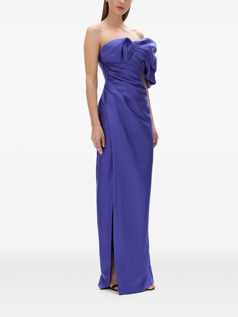Marlo ruched off-shoulder gown 3