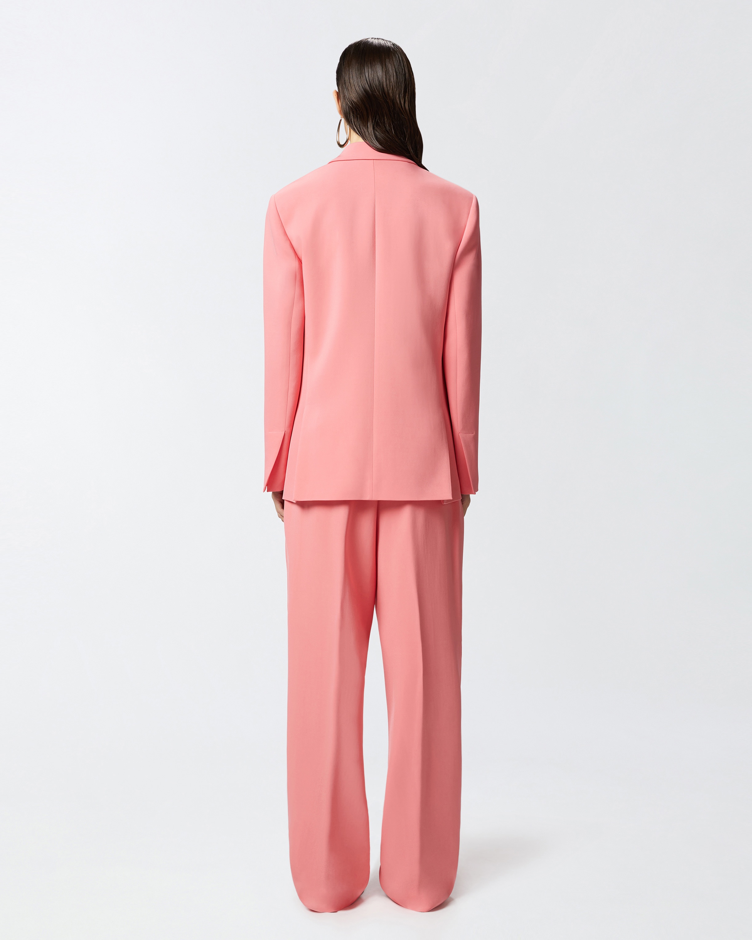 SINGLE-BREASTED CADY BLAZER WITH JEWEL BUTTON - 4