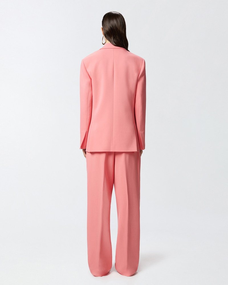 SINGLE-BREASTED CADY BLAZER WITH JEWEL BUTTON 4