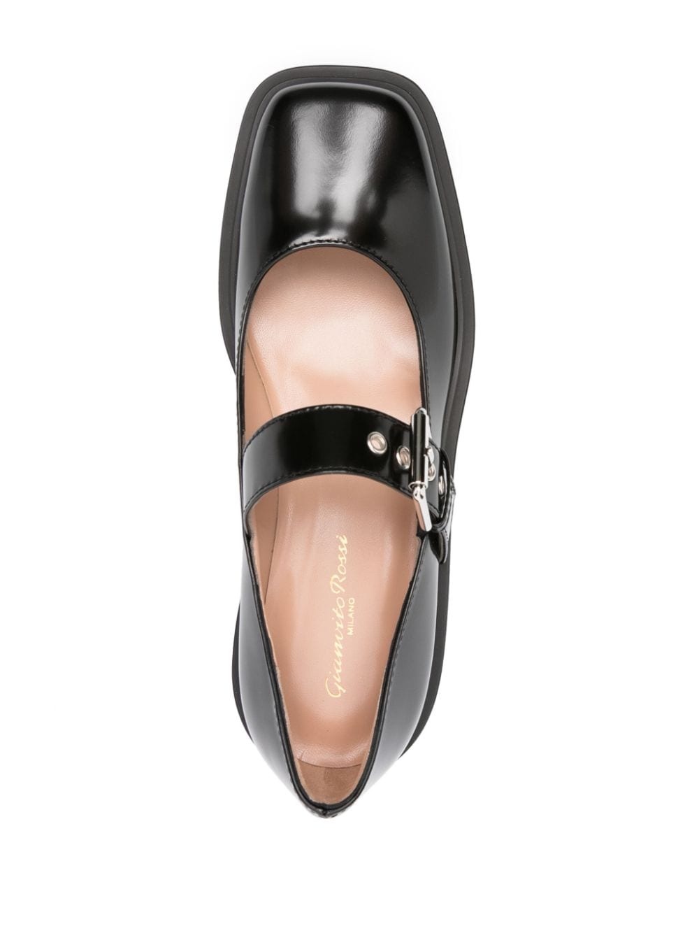 buckle-fastening leather loafers - 4