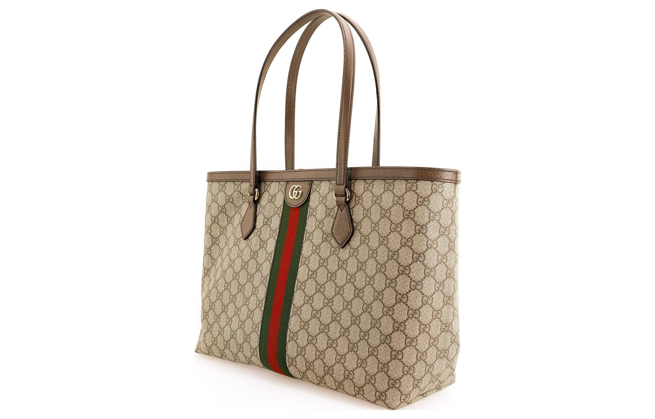 (WMNS) Gucci Ophidia GG Middle-Sized Tote Bag Brown 631685-96IWB-8745 - 2