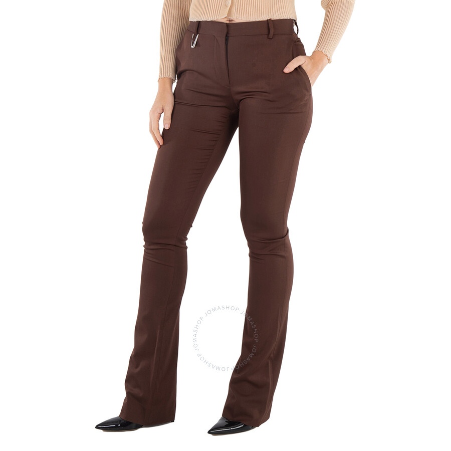 Alyx - Alyx Dark Brown Straight Leg Formal Tailored Trouser, Brand Size 38 (US Size 4) - 2