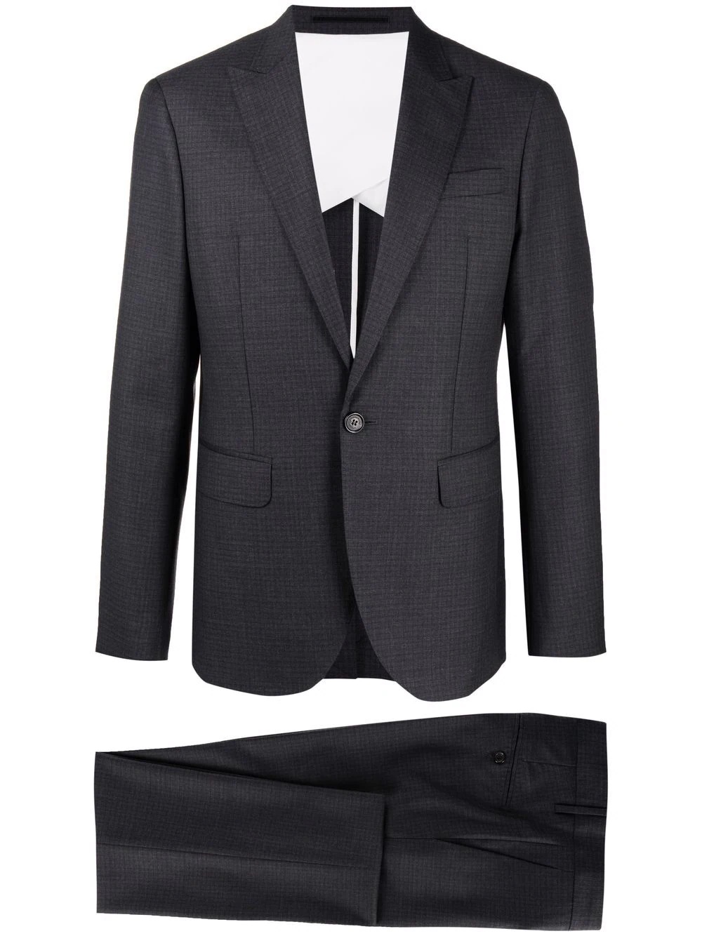 single-breasted two-piece suit - 1