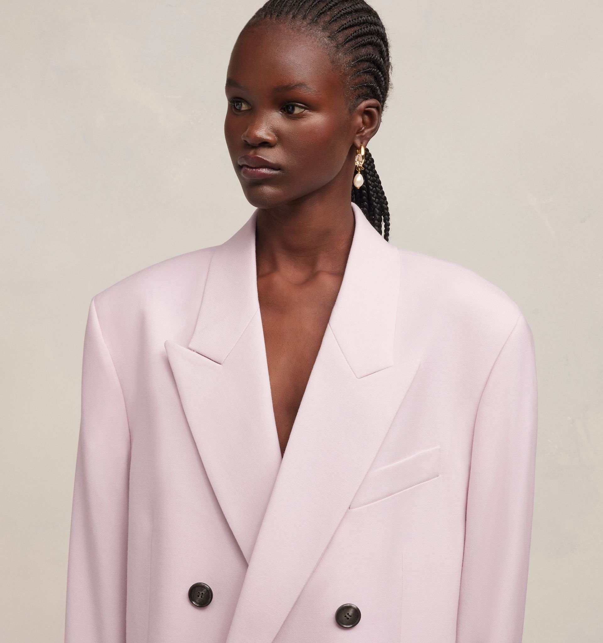 Double Breasted Oversized Jacket - 7