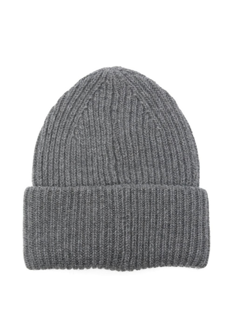 BONSAI logo ribbed beanie hat outlook